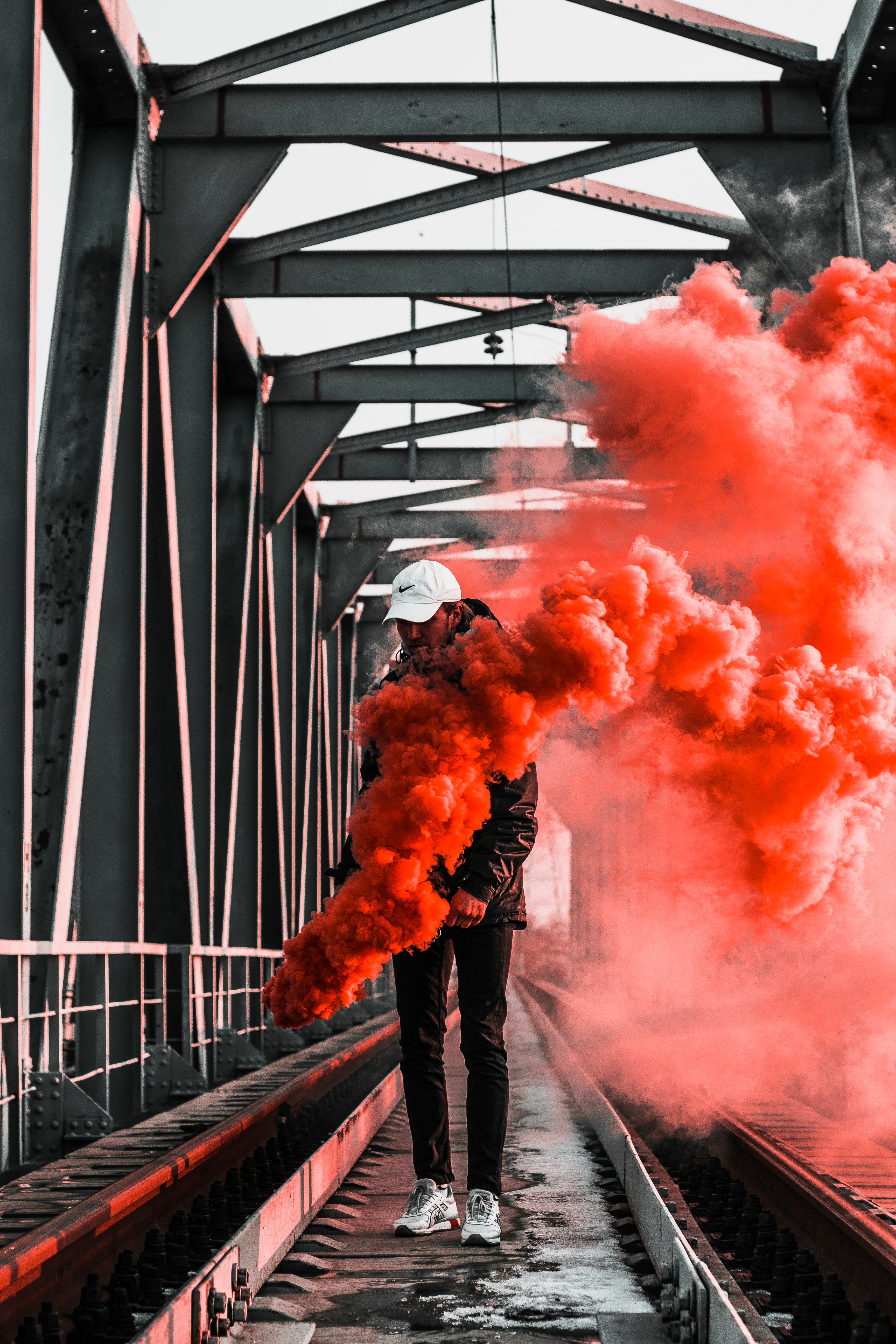 Smoke Bomb Background