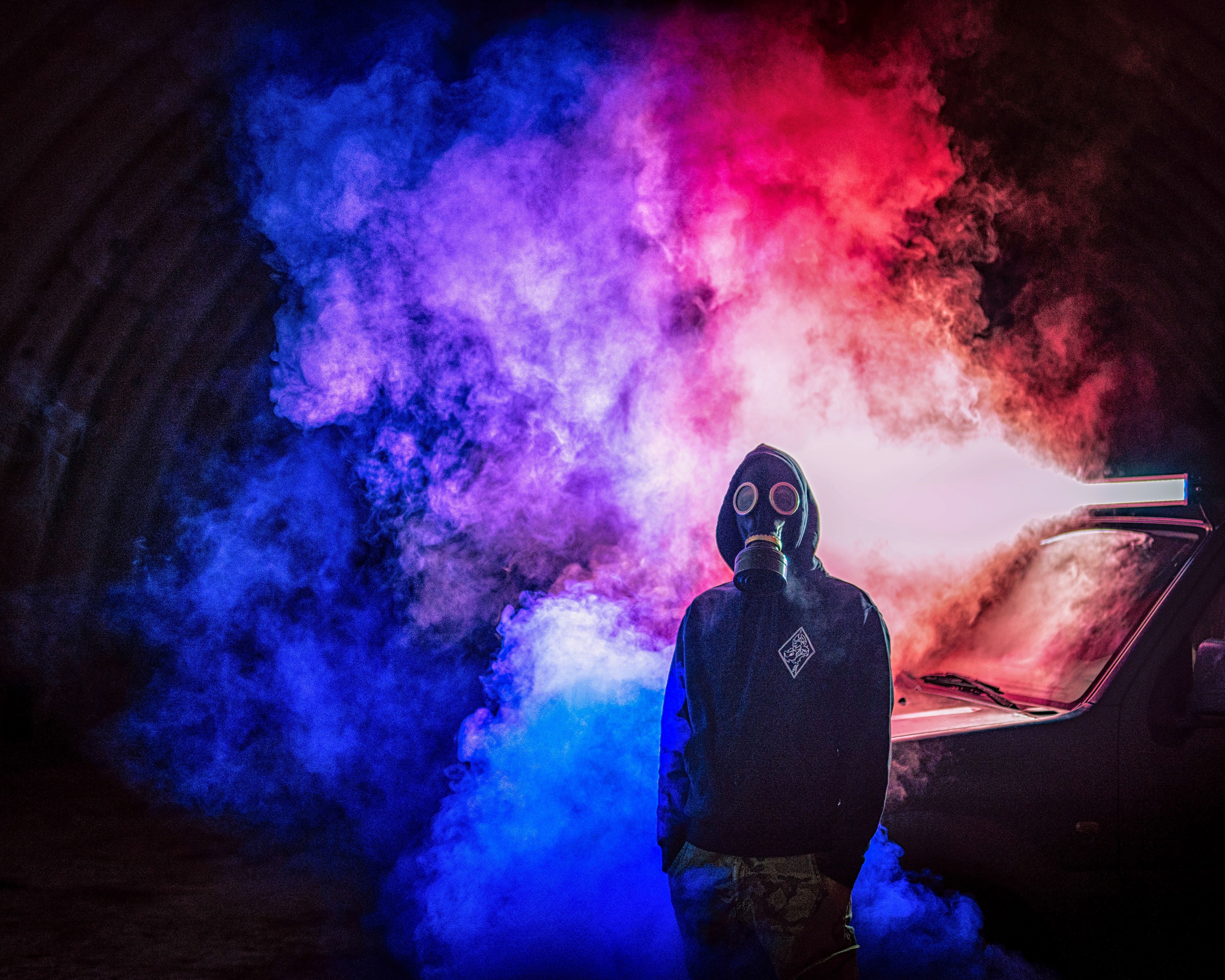 Smoke Bomb Background