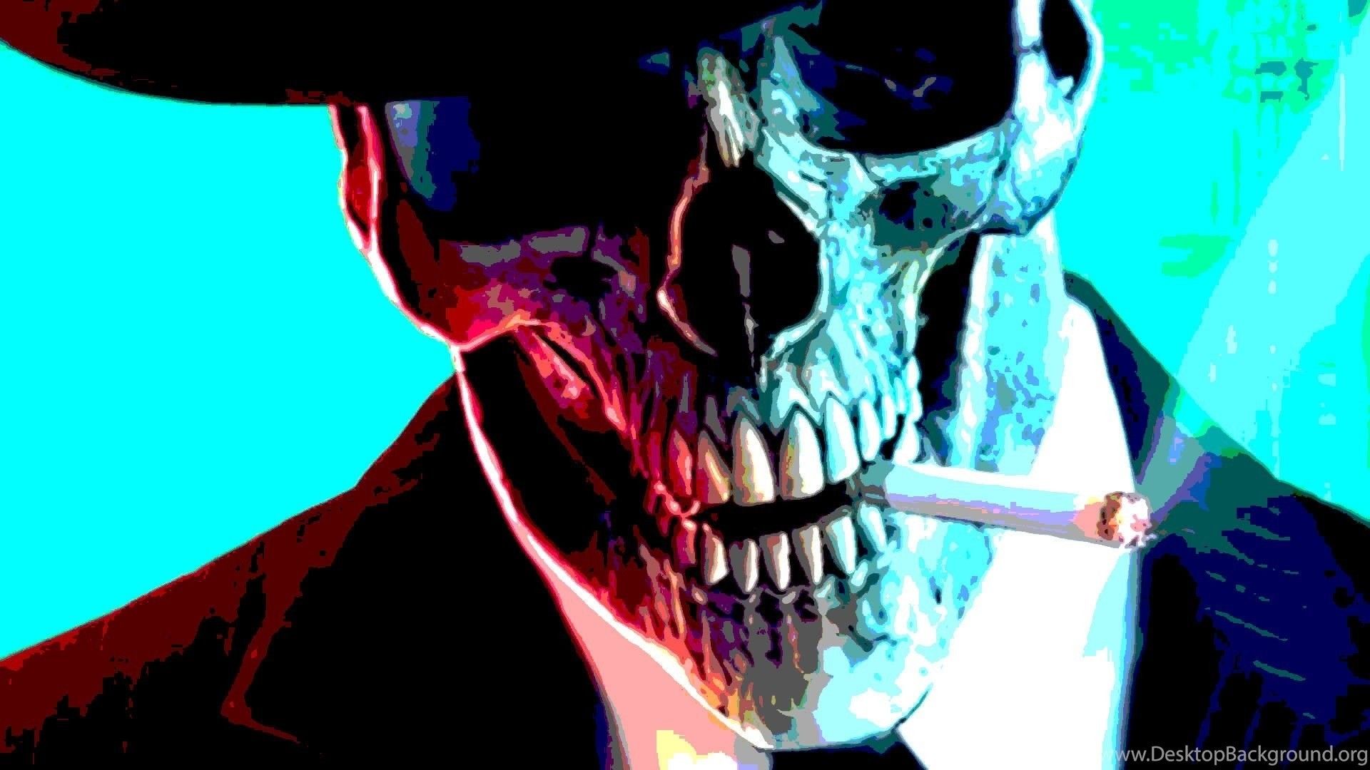 Smoking Skull Live Wallpapers