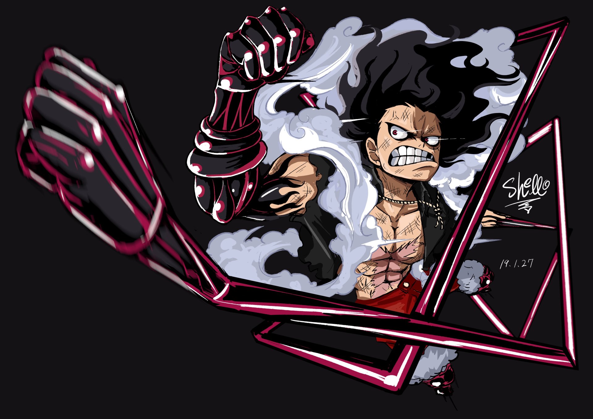 Snake Man Luffy Wallpapers