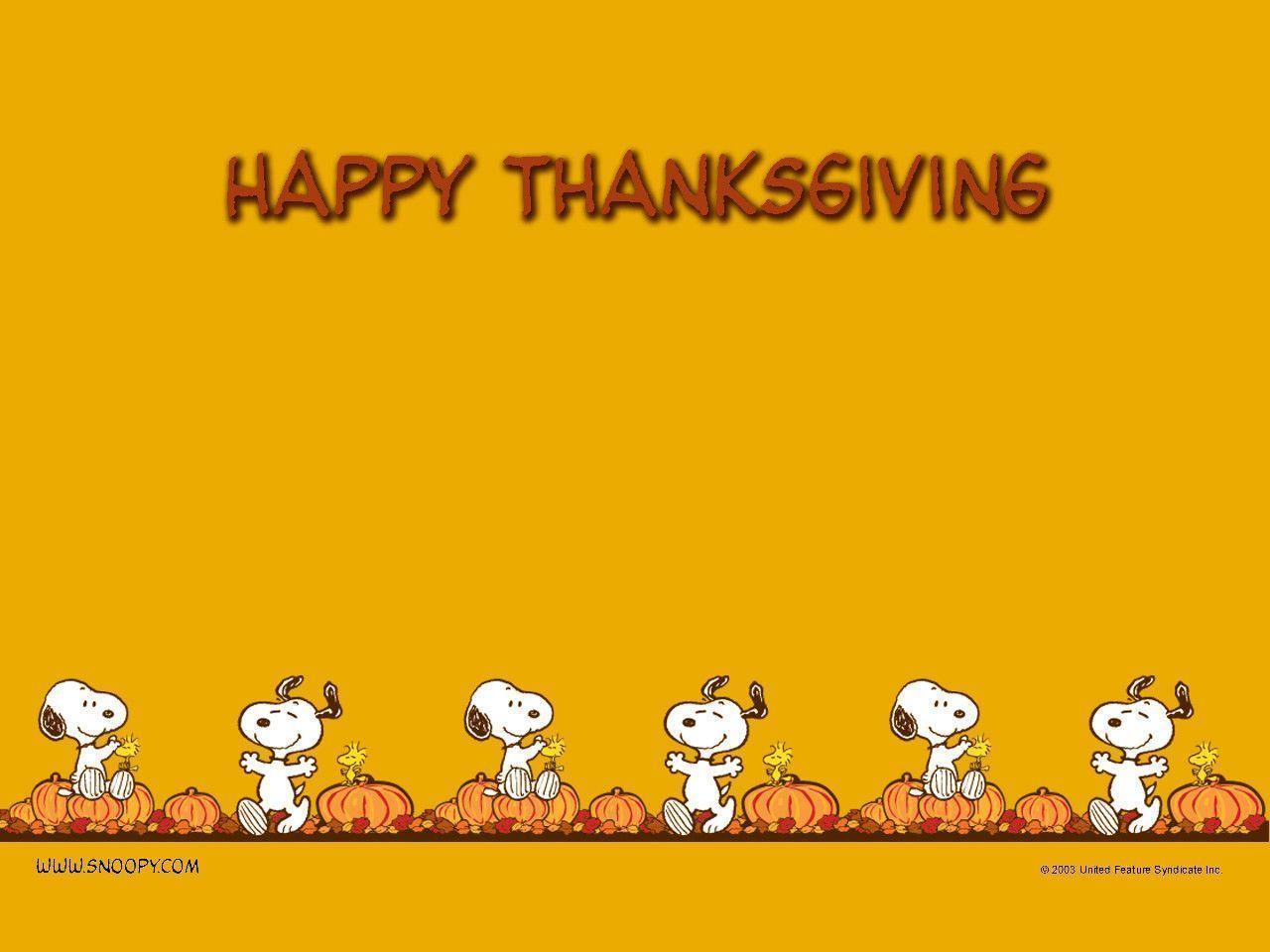 Snoopy Thanksgiving Wallpapers