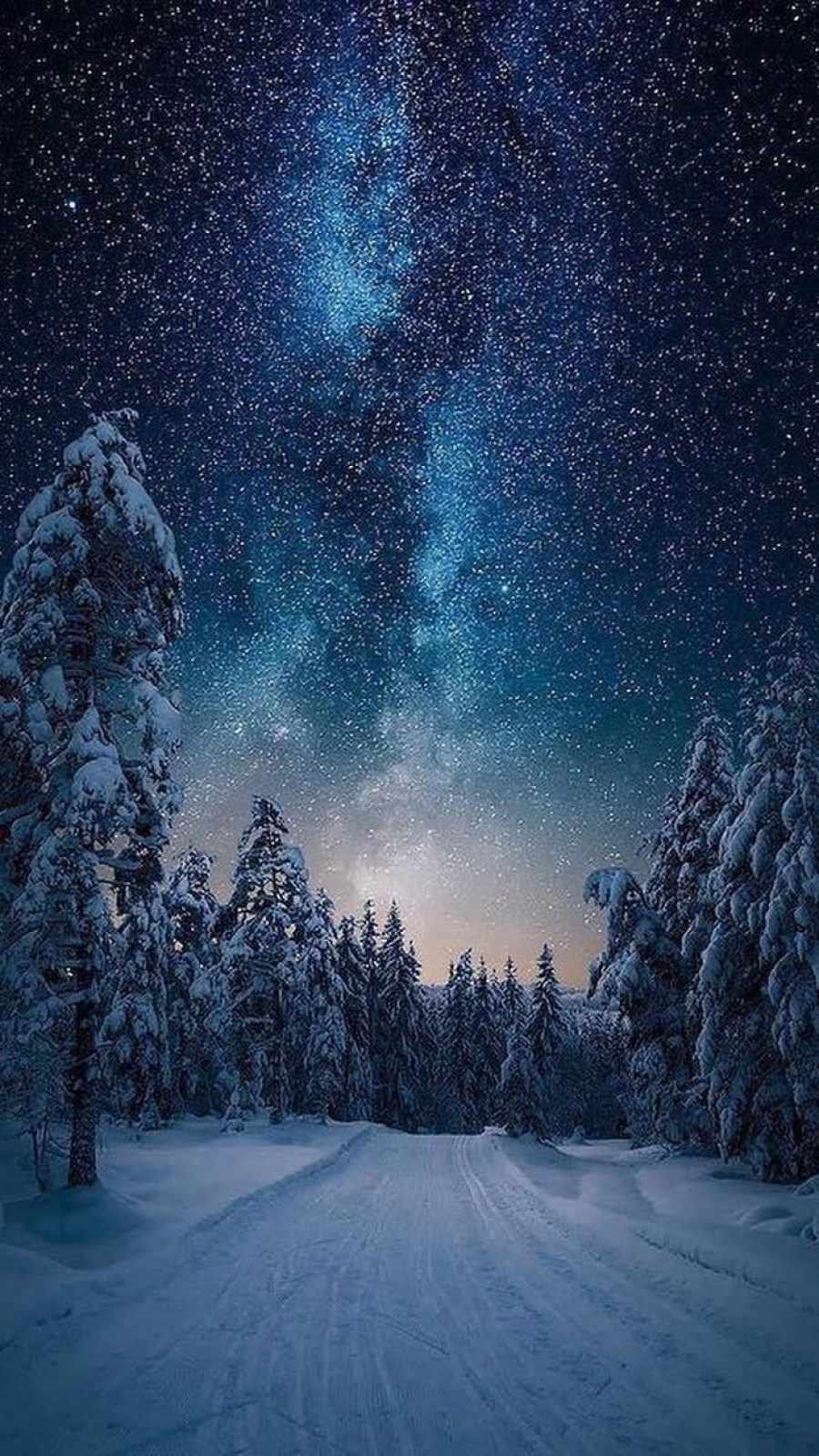 Snow At Night Wallpapers