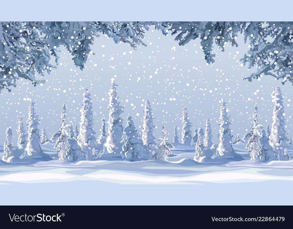 Snow Cartoon Background