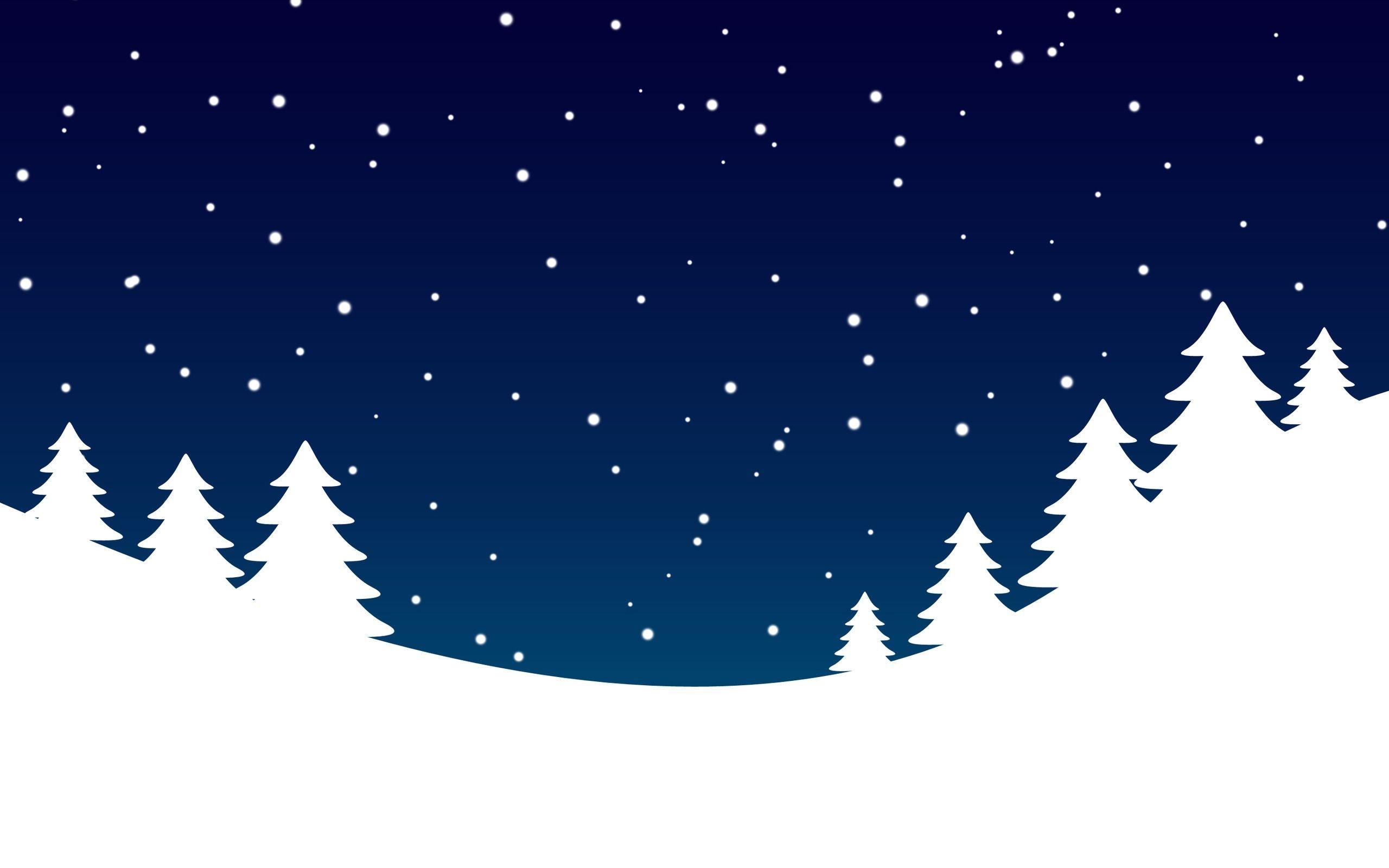 Snow Cartoon Background