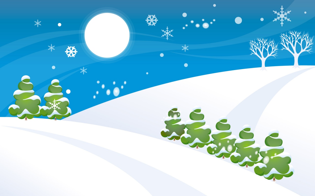 Snow Cartoon Background