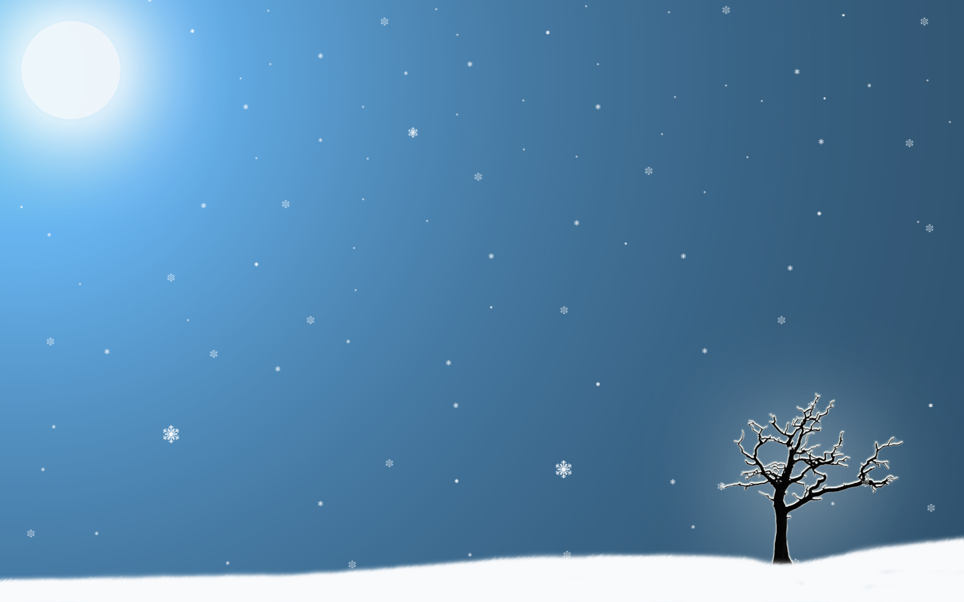 Snow Cartoon Background