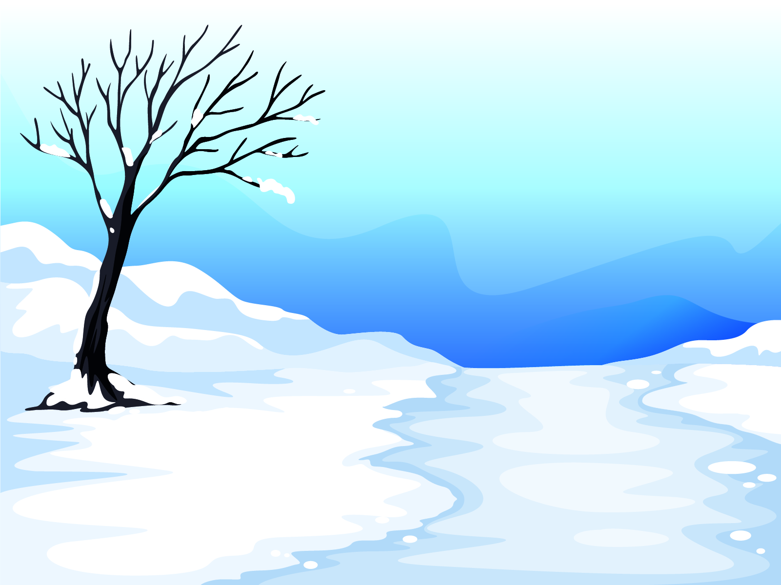 Snow Cartoon Background