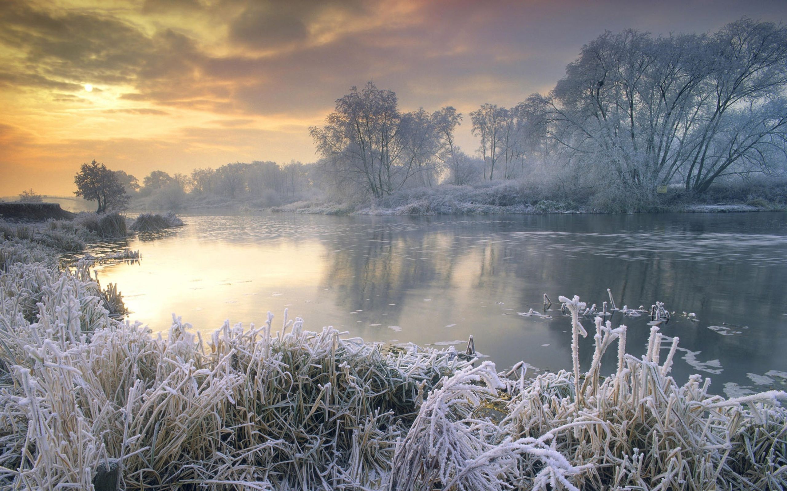 Snow Computer Background