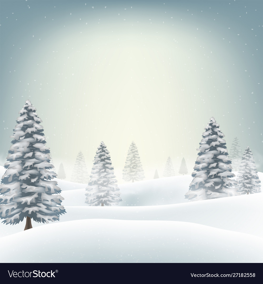 Snow Tree Background