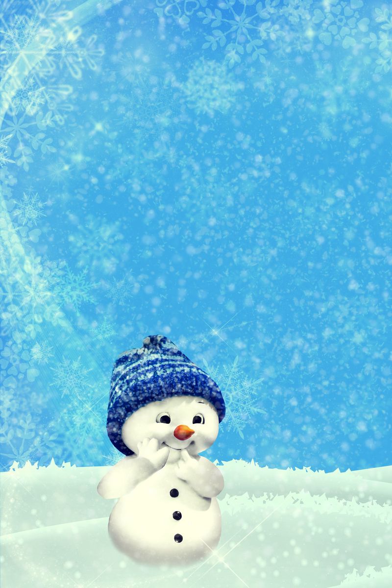 Snowman Background Iphone