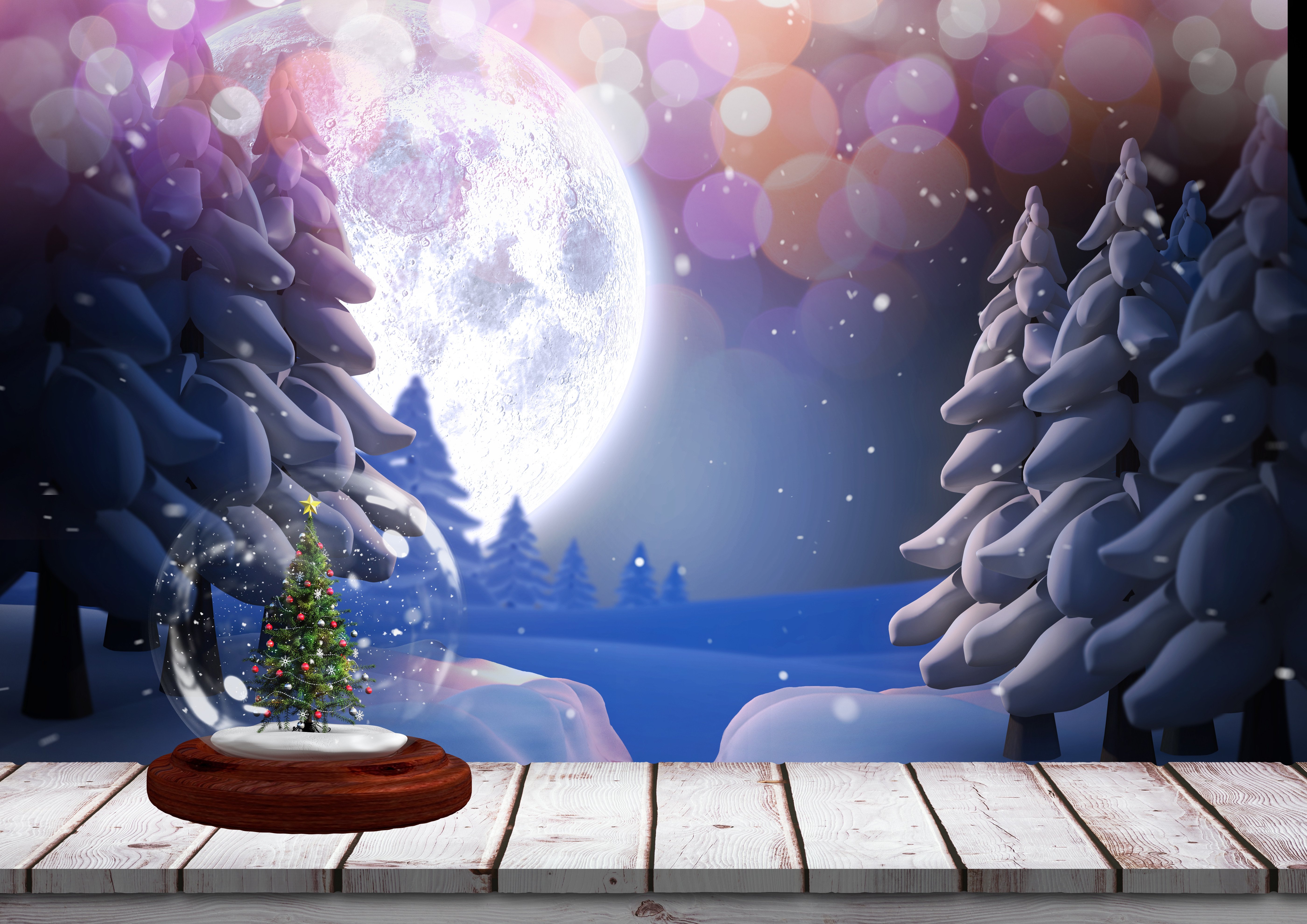 Snowy Christmas Backgrounds