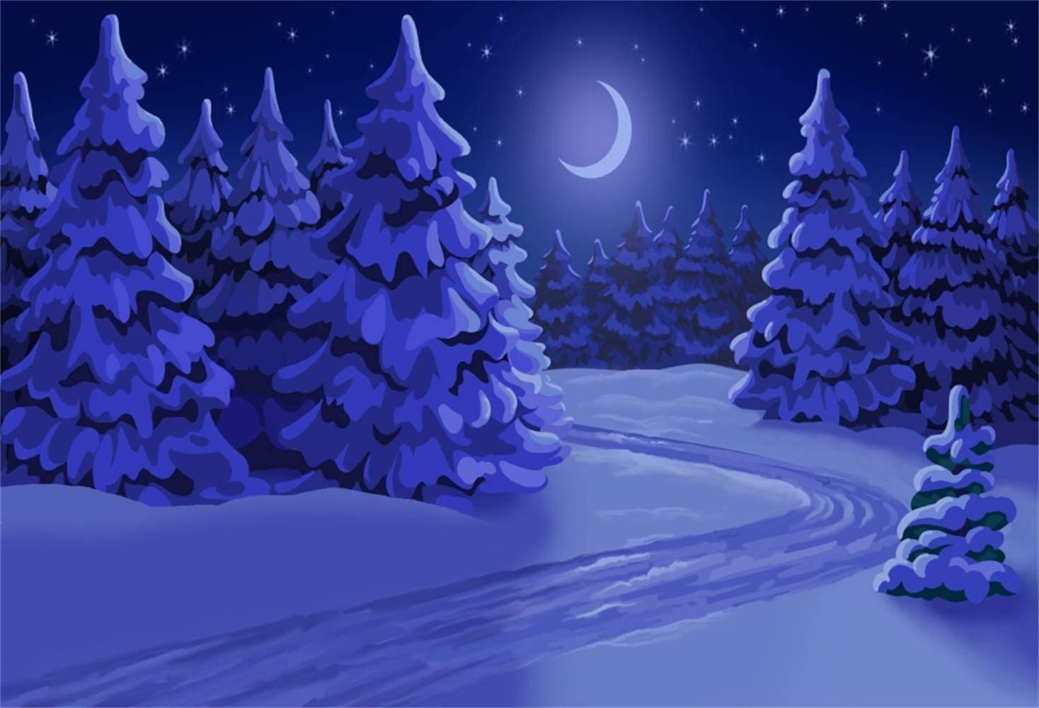 Snowy Forest Background