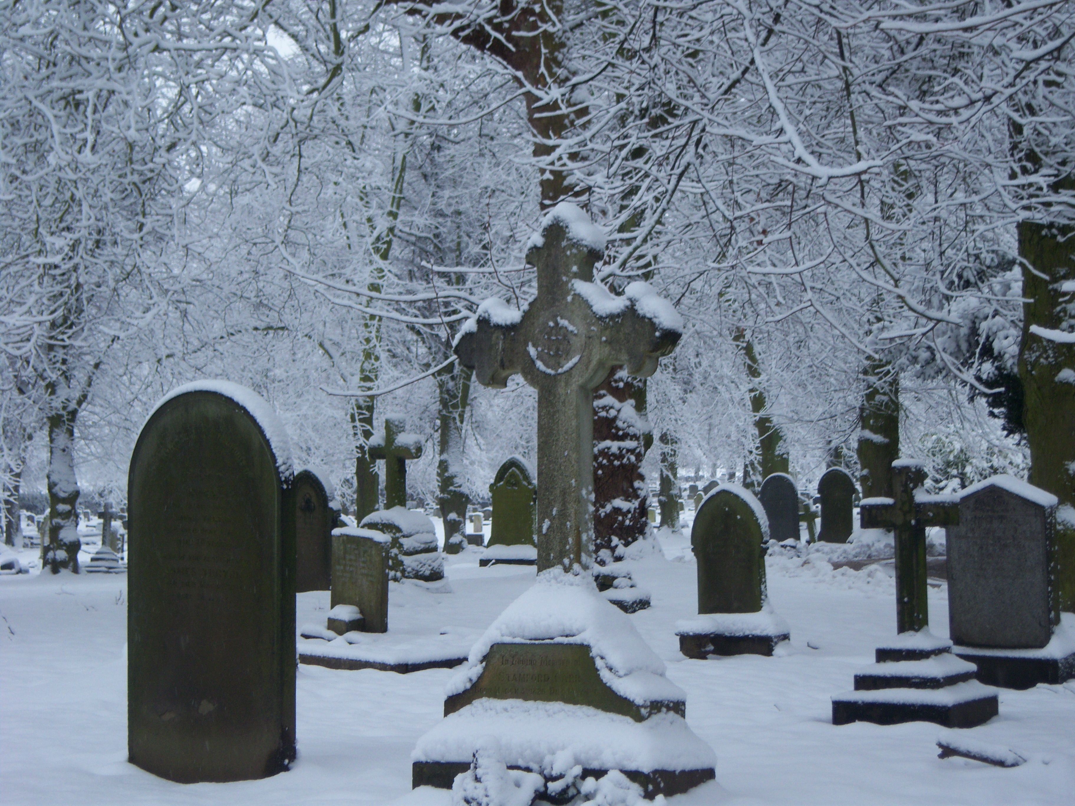 Snowy Graveyard Wallpapers