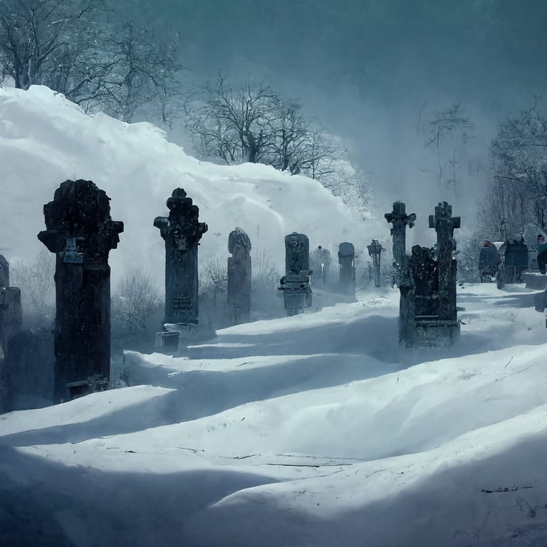 Snowy Graveyard Wallpapers