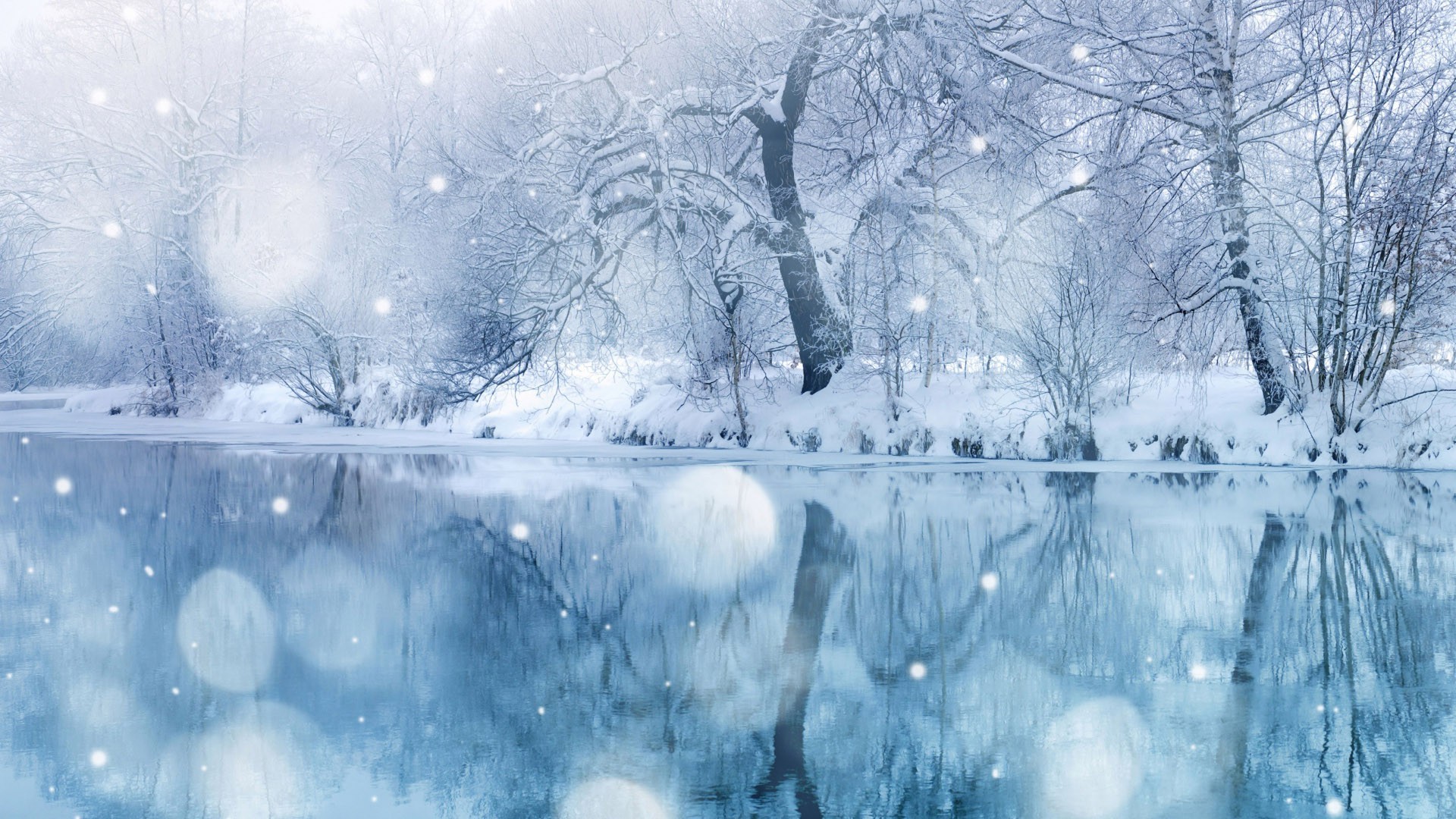 Snowy Lake Wallpapers