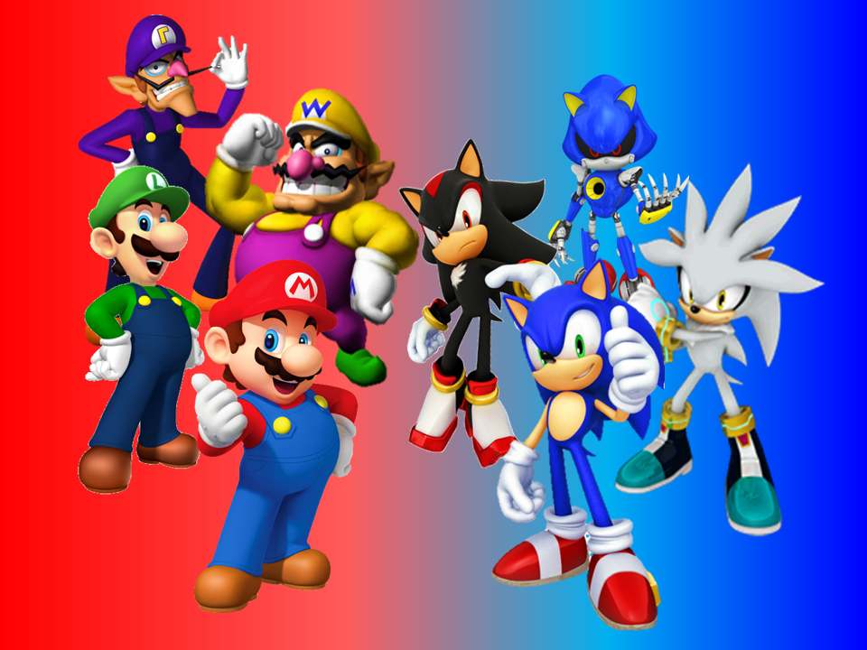 Sonic Vs Mario Wallpapers