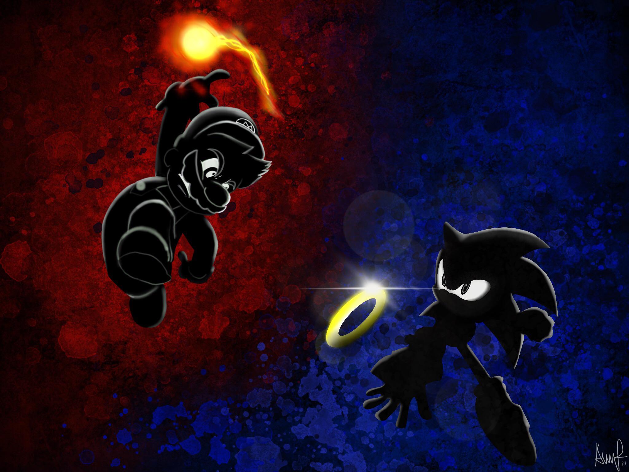 Sonic Vs Mario Wallpapers