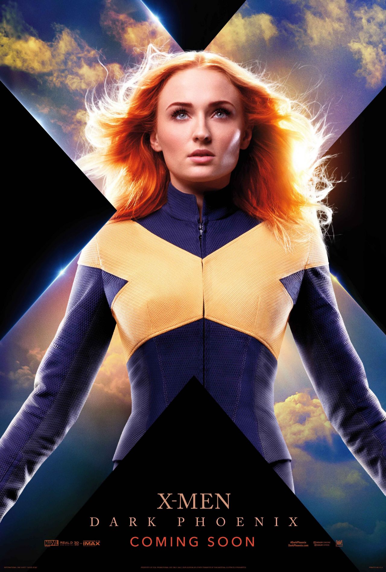 Sophie Turner X-Men Dark Phoenix Poster Wallpapers