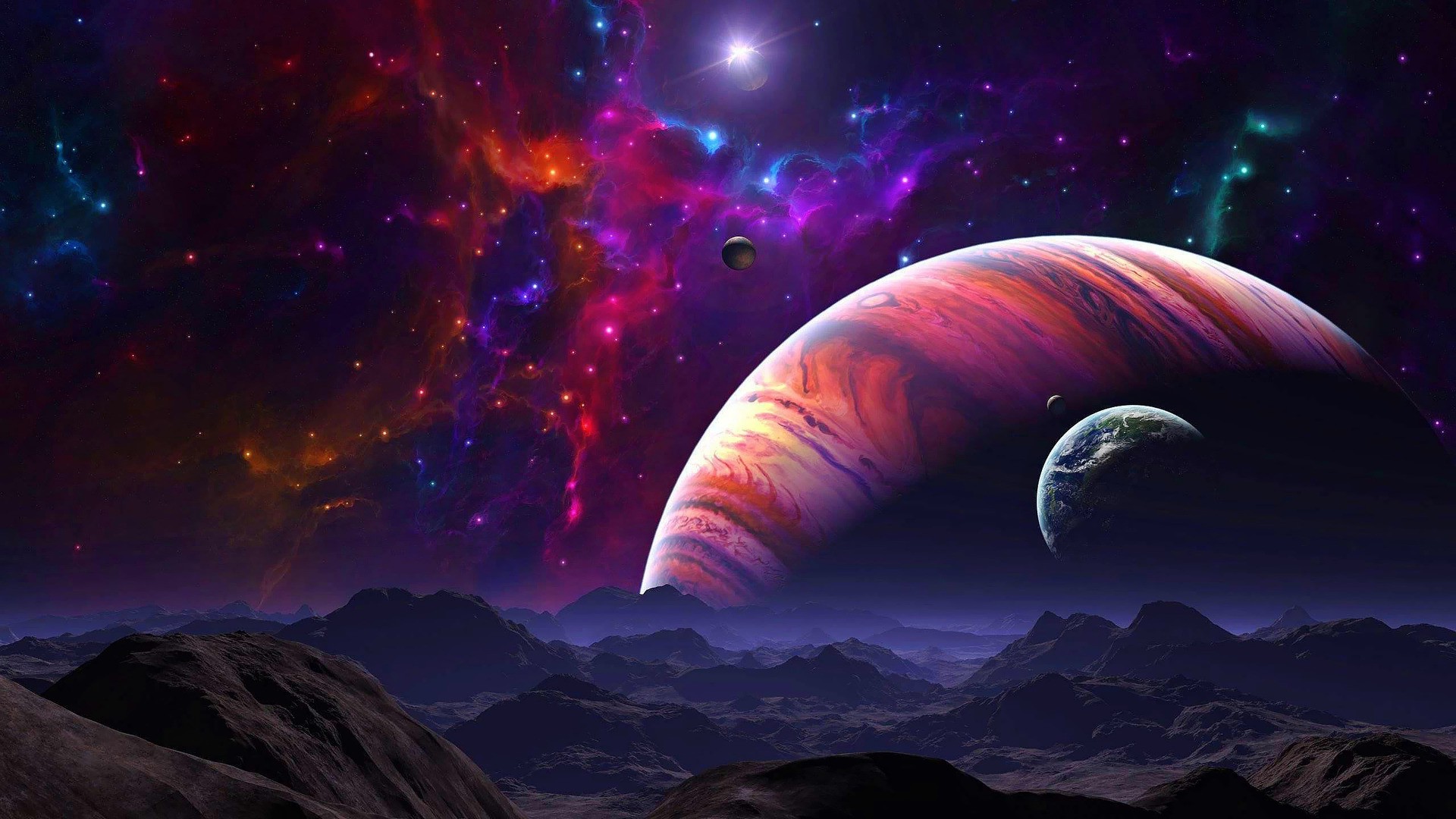 Space Art Background