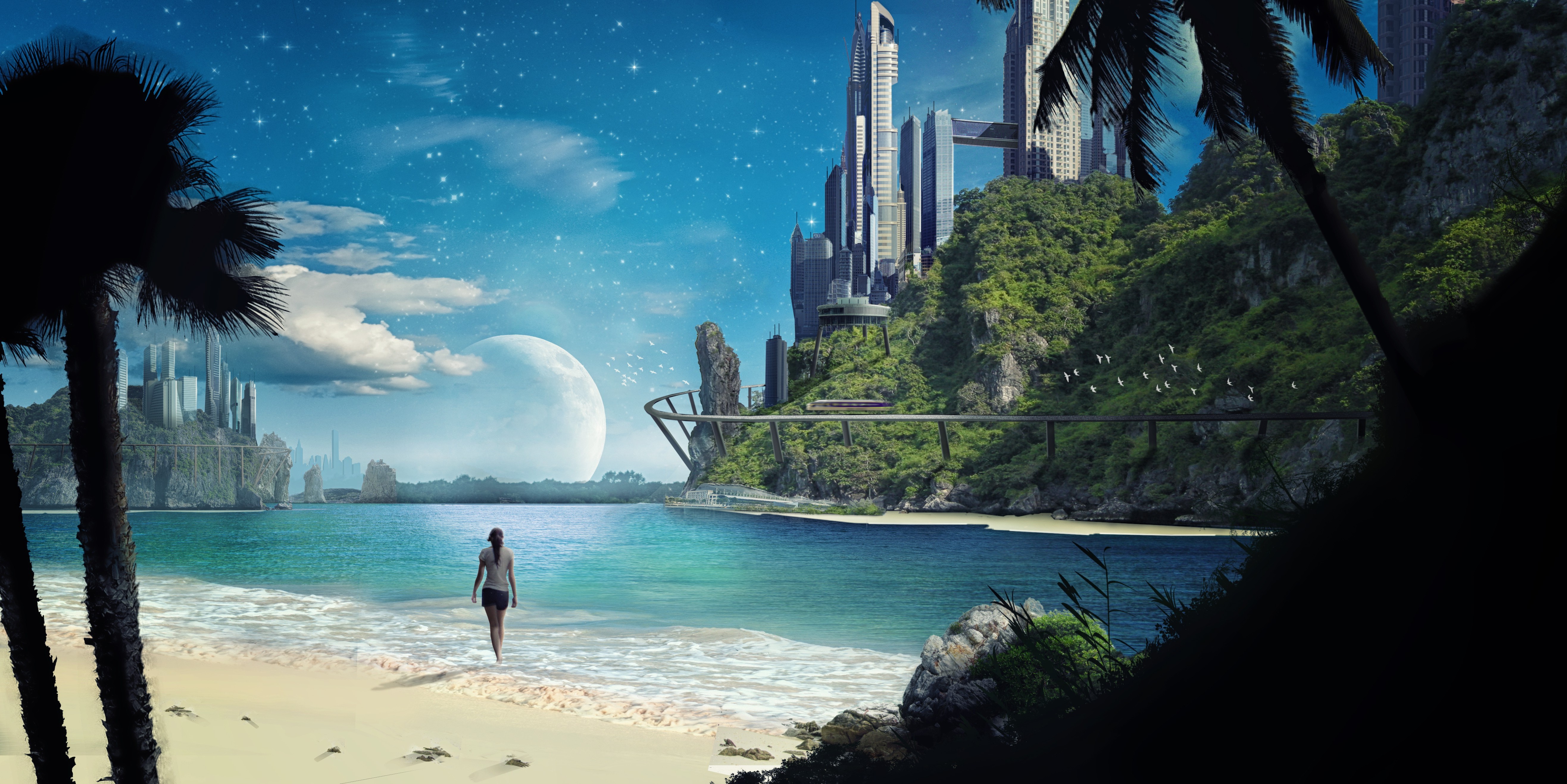 Space Beach Wallpapers