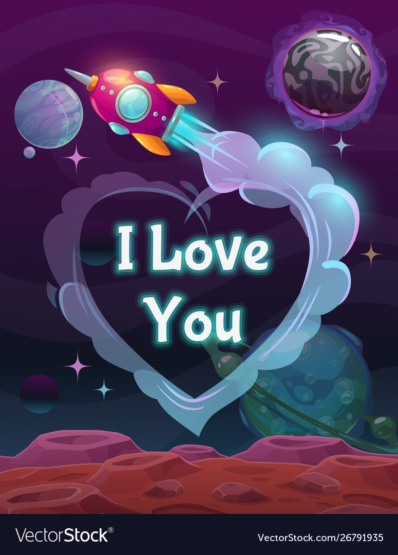 Space Love Background