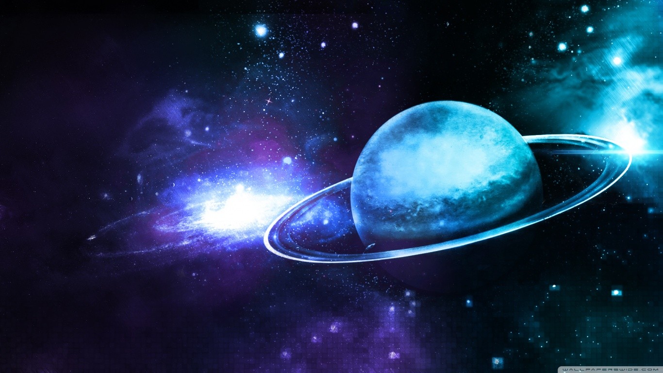 Space Planetary Rings Digital Art Wallpapers