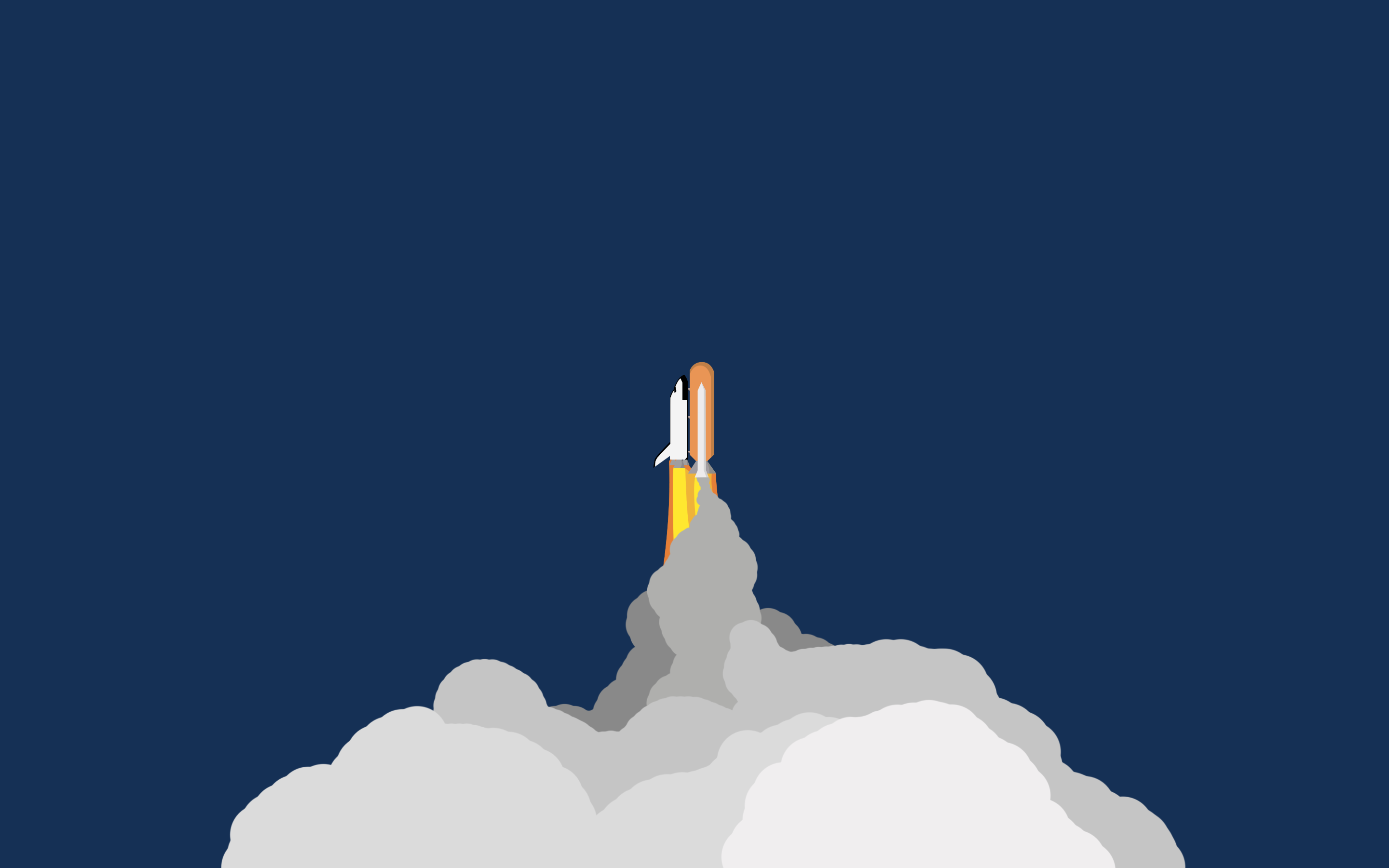 Space Shuttle Rocket Startup Concepts Minimalism Wallpapers