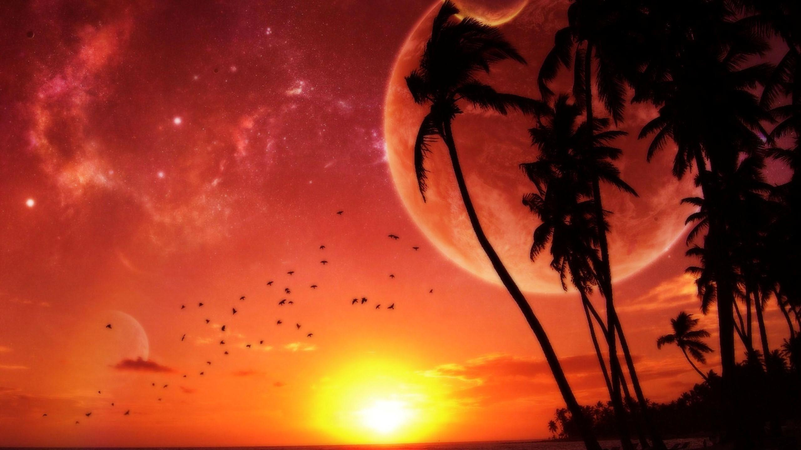 Space Sunset Wallpapers