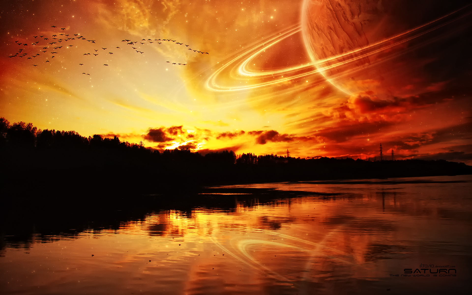 Space Sunset Wallpapers