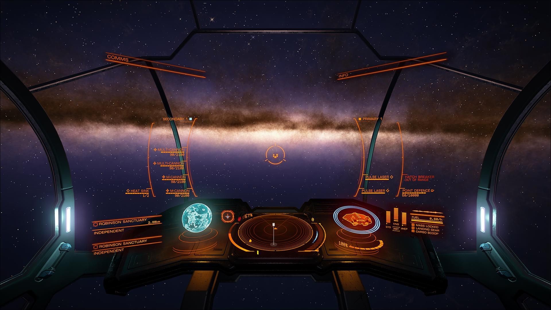 Spaceship Cockpit Background