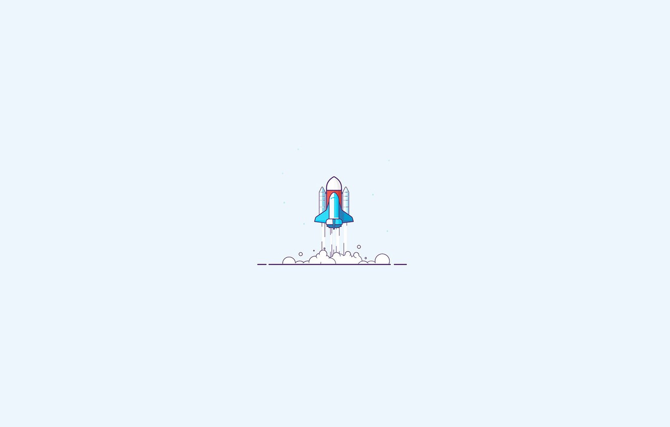 Spaceship Minimalism Wallpapers