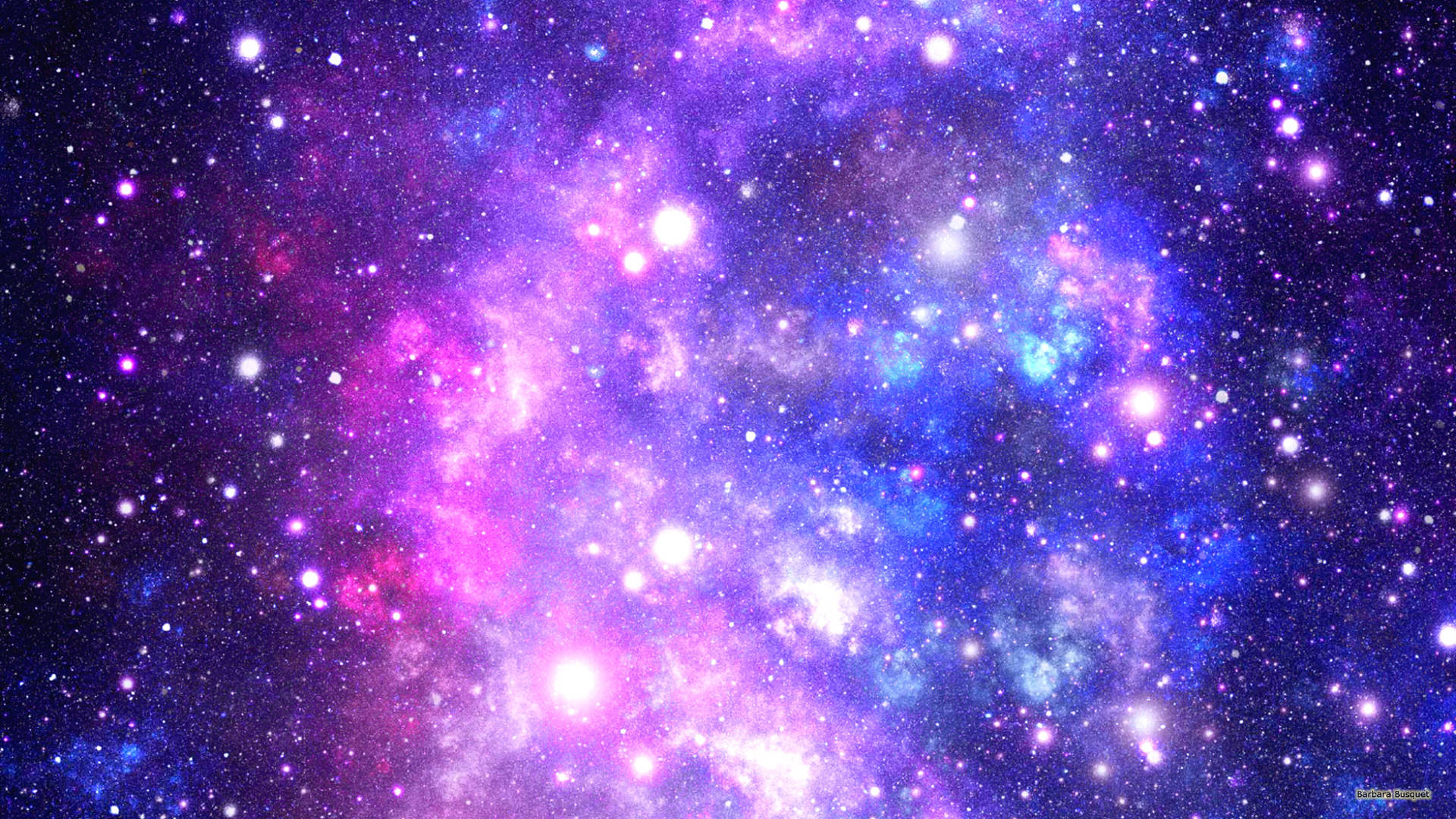 Sparkling Blue And Purple Galaxy Wallpapers