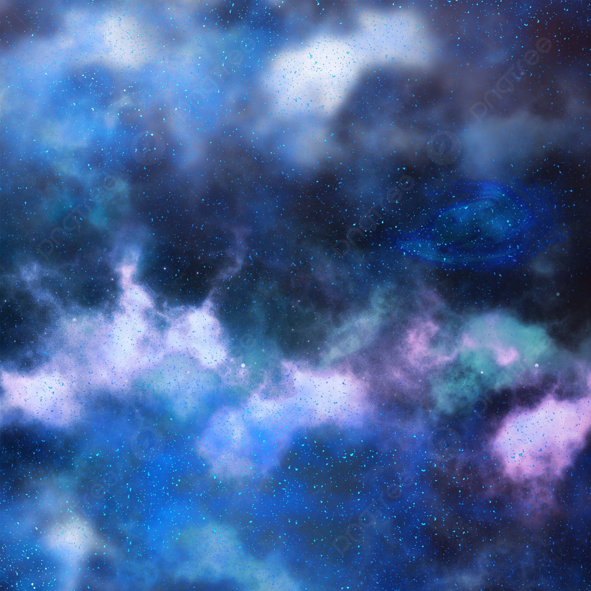 Sparkling Blue And Purple Galaxy Wallpapers