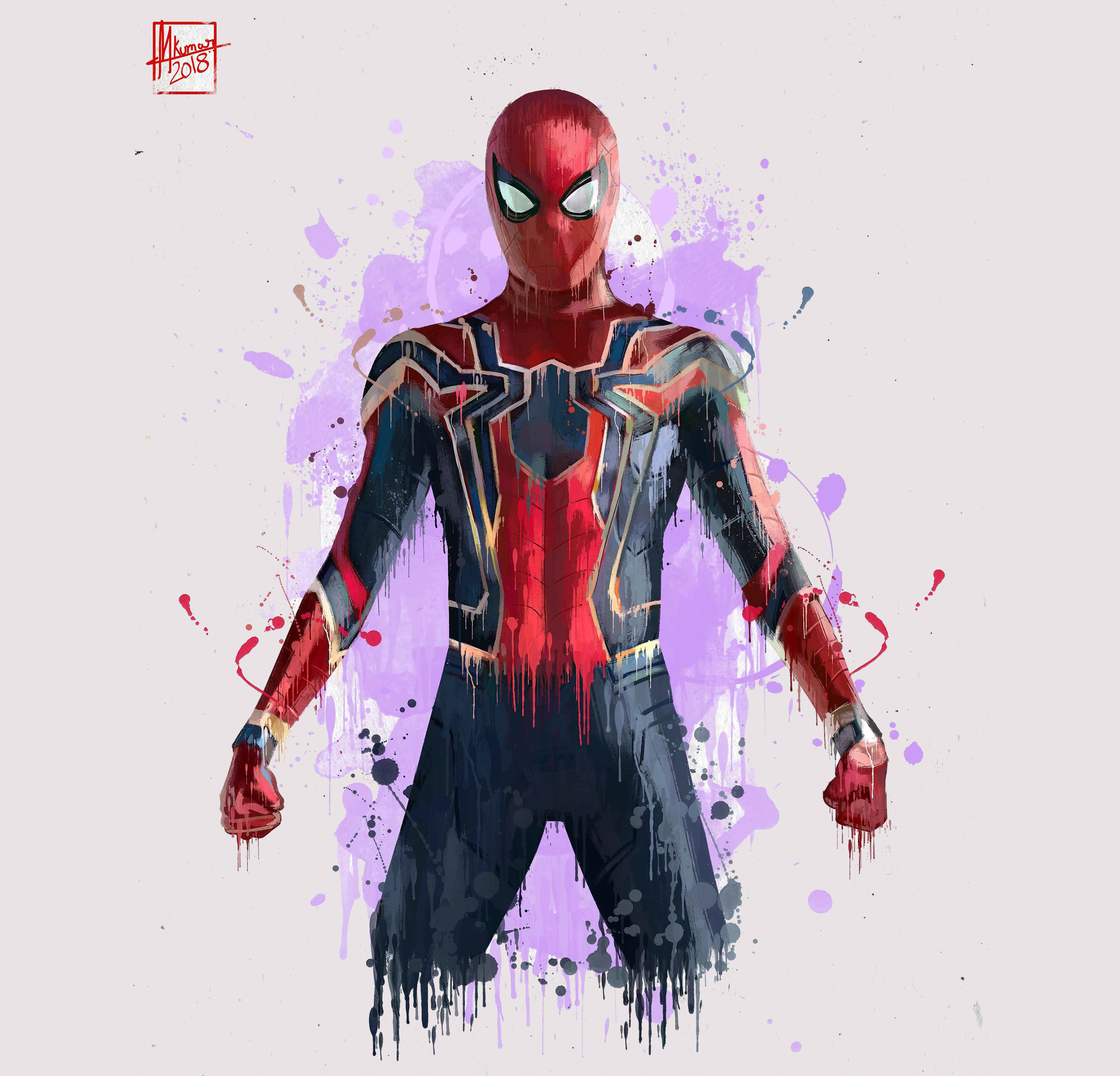 Spider-Man 4K Marvel Minimal Art Wallpapers