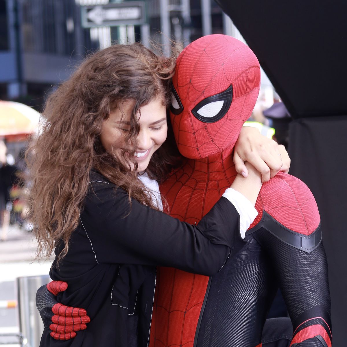 Spider Man And Zendaya In Spider Man Far From Home Wallpapers