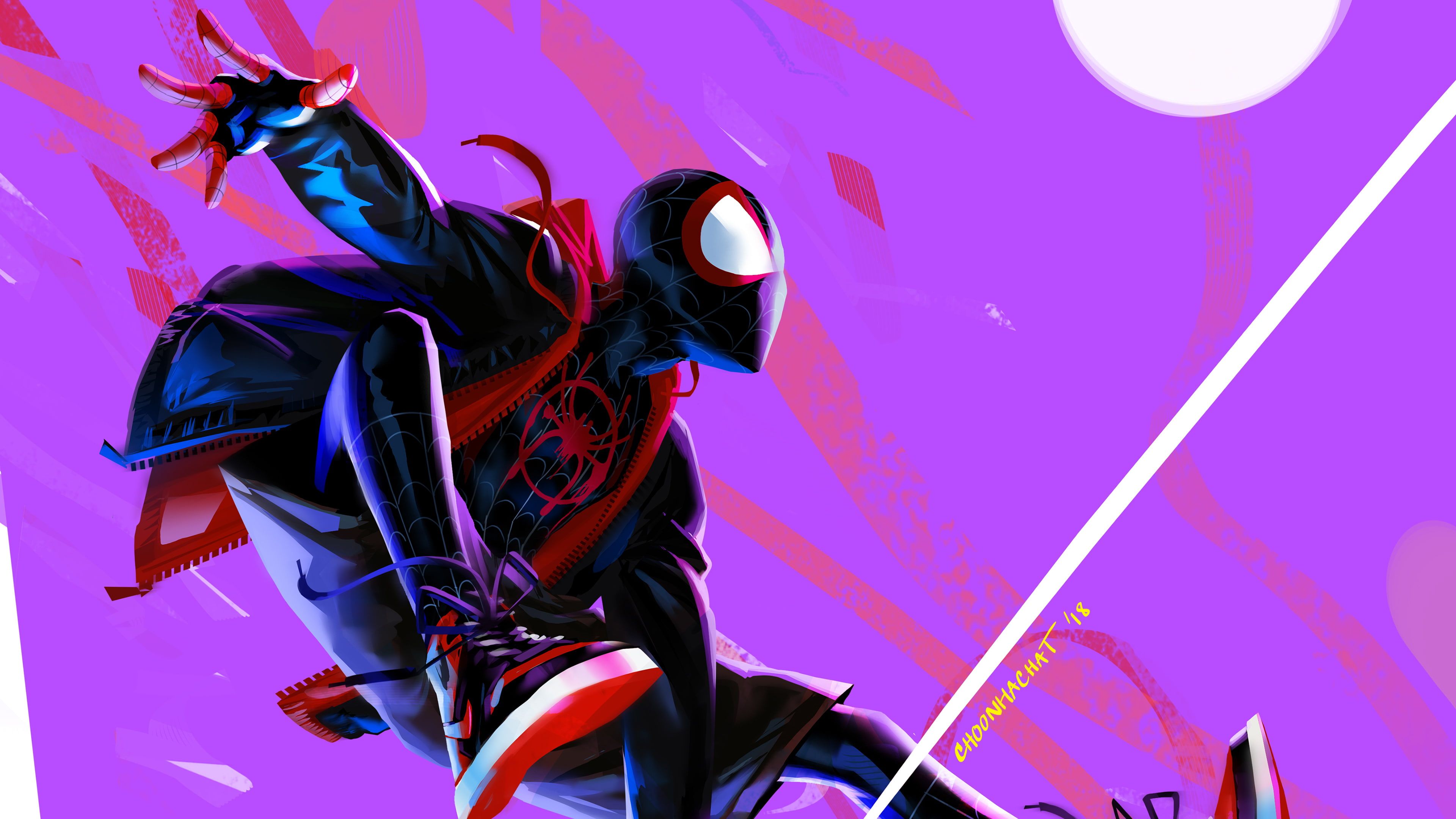 Spider-Man Art Into The Spider-Verse 4K Wallpapers