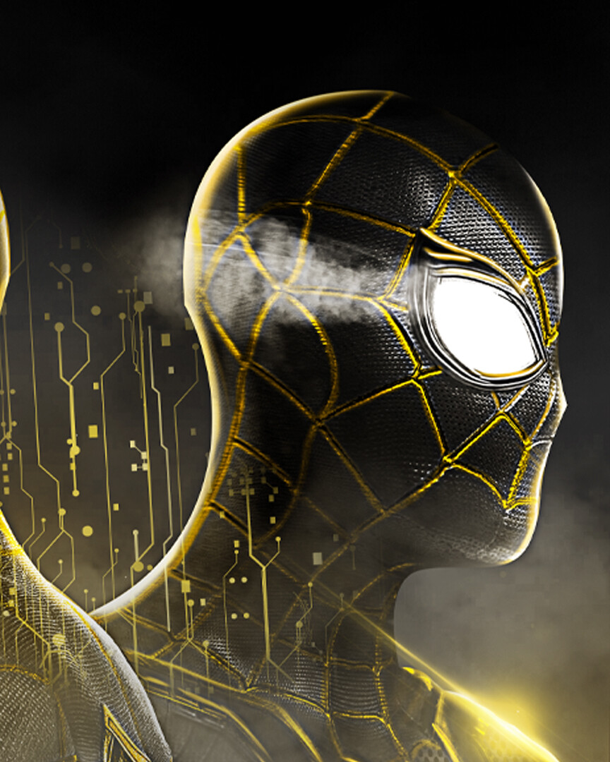 Spider Man Black And Gold Suit No Way Home Concept Art Wallpapers