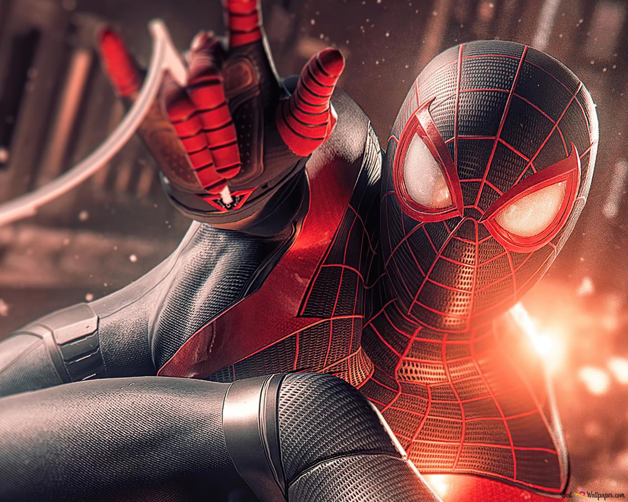 Spider Man Black Suit Far From Home Wallpapers