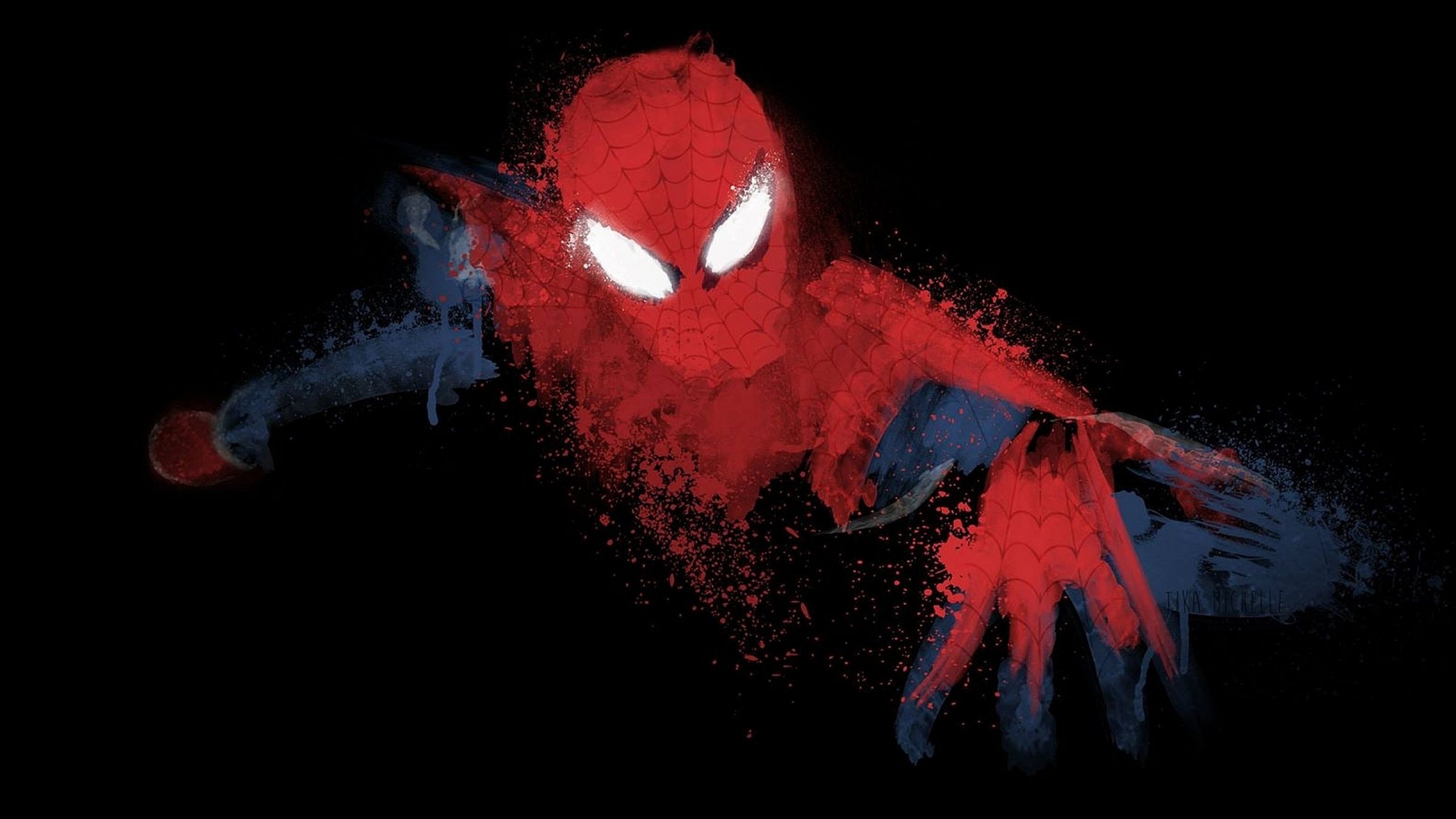 Spider-Man Dark Minimal Avengers Wallpapers