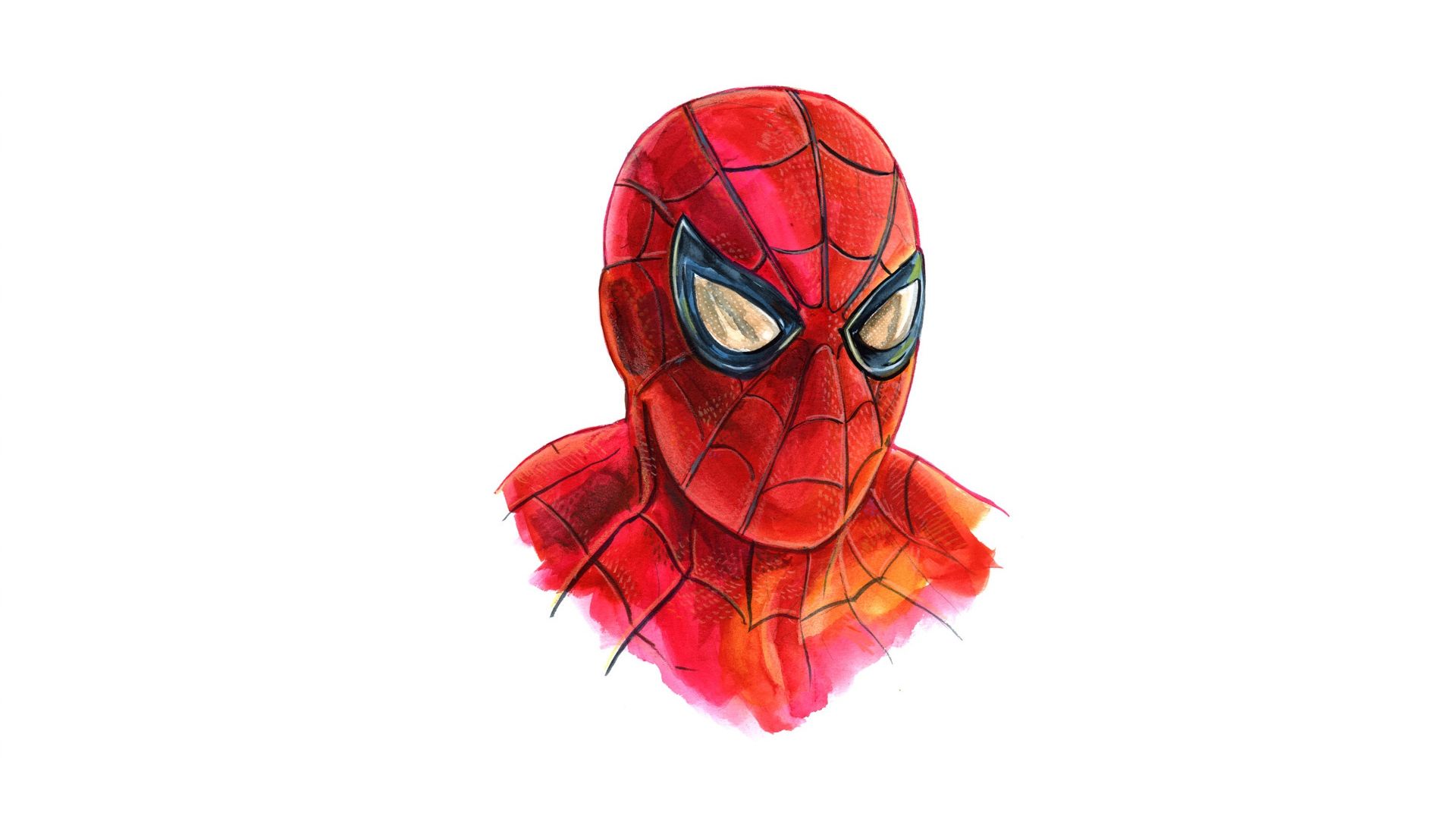 Spider Man Face Cartoon Wallpapers