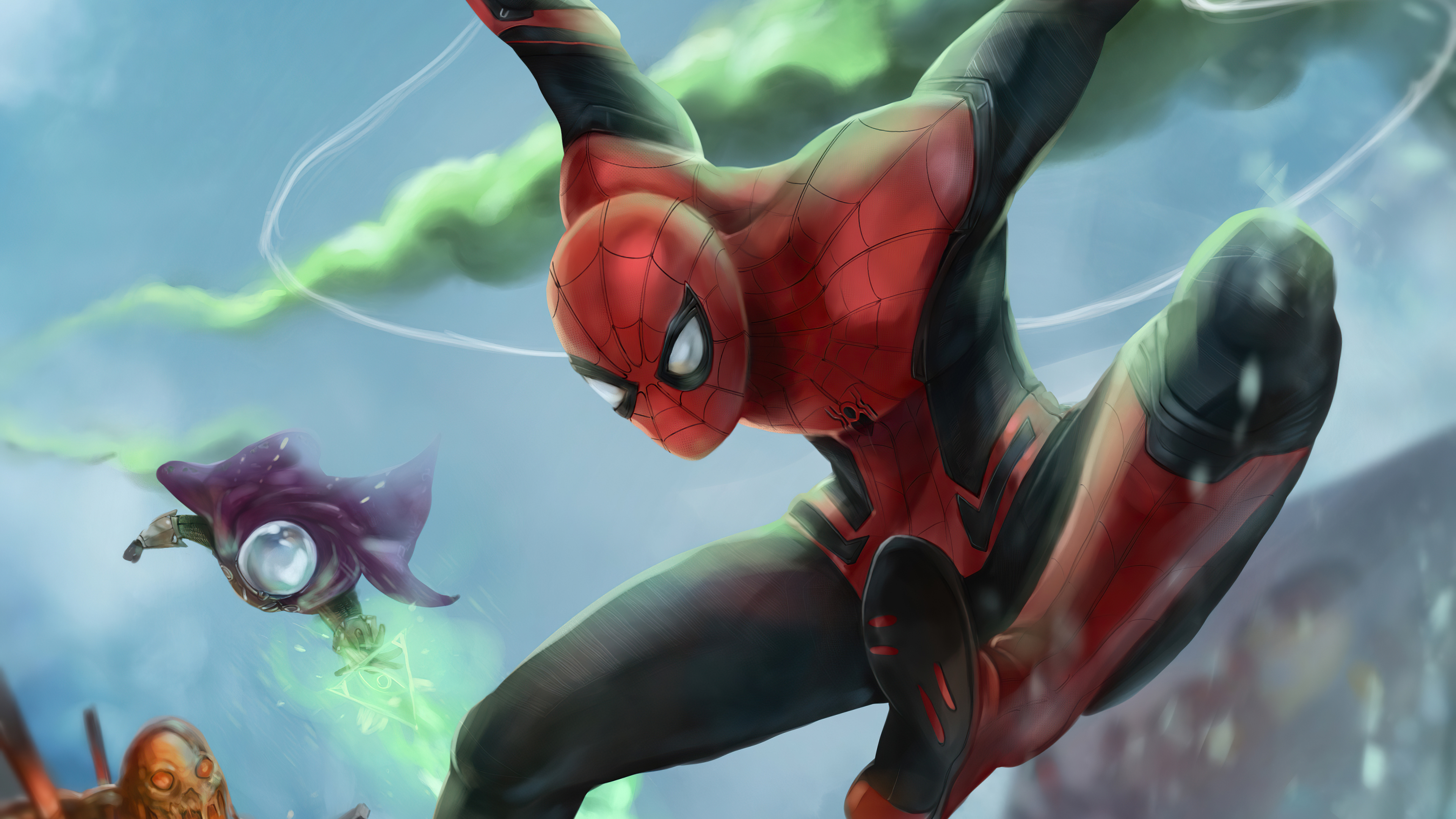 Spider Man Far From Home 4K Art Wallpapers