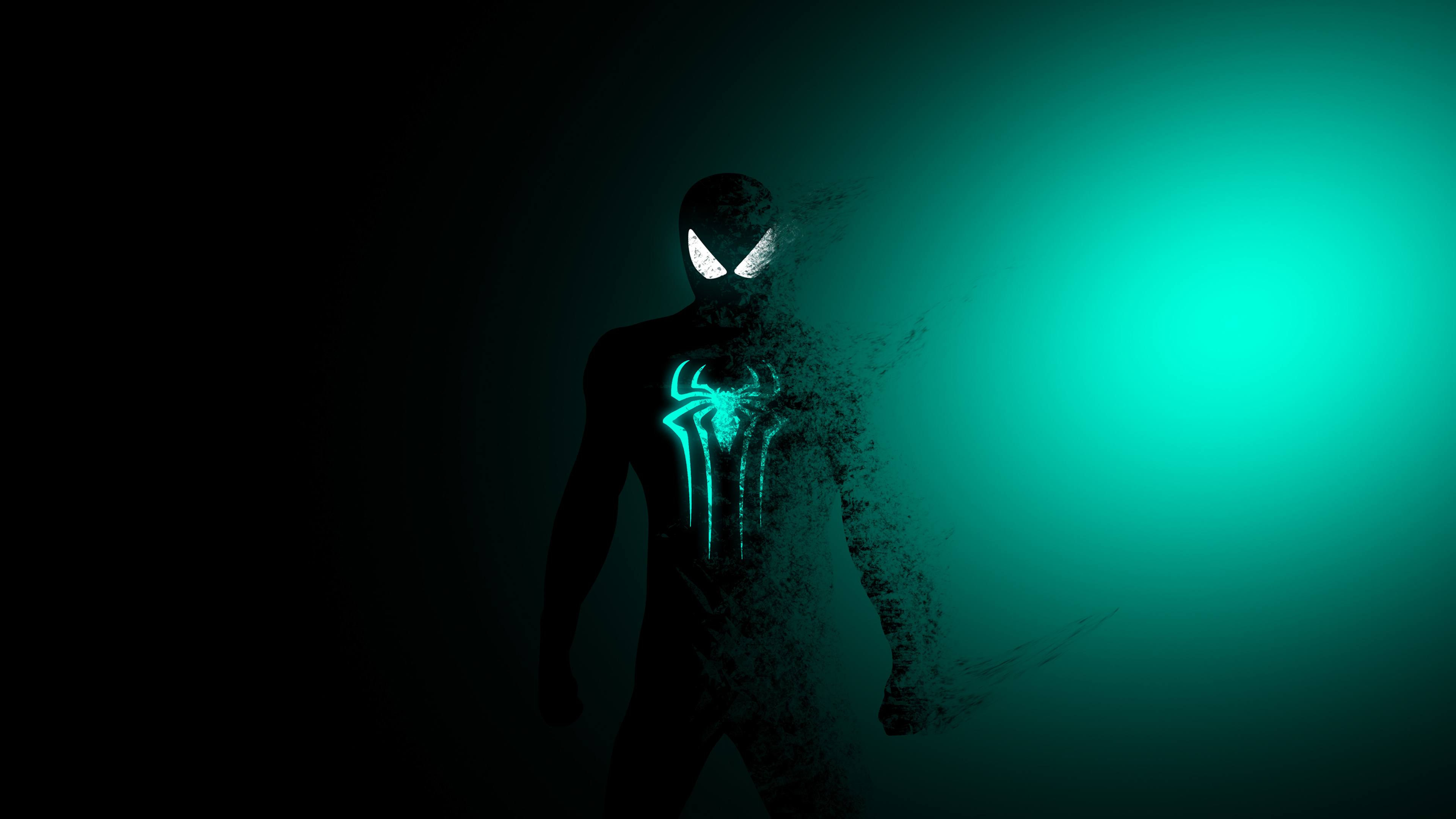 Spider Man Glowing Minimal Art Wallpapers