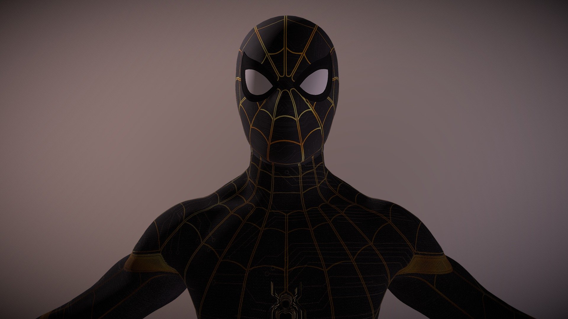 Spider-Man Gold Black Suit Wallpapers