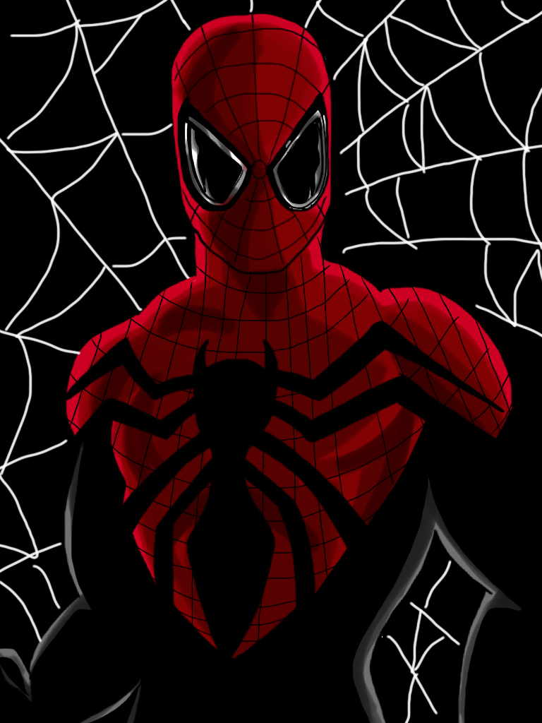 Spider-Man In The Web Digital Art Wallpapers