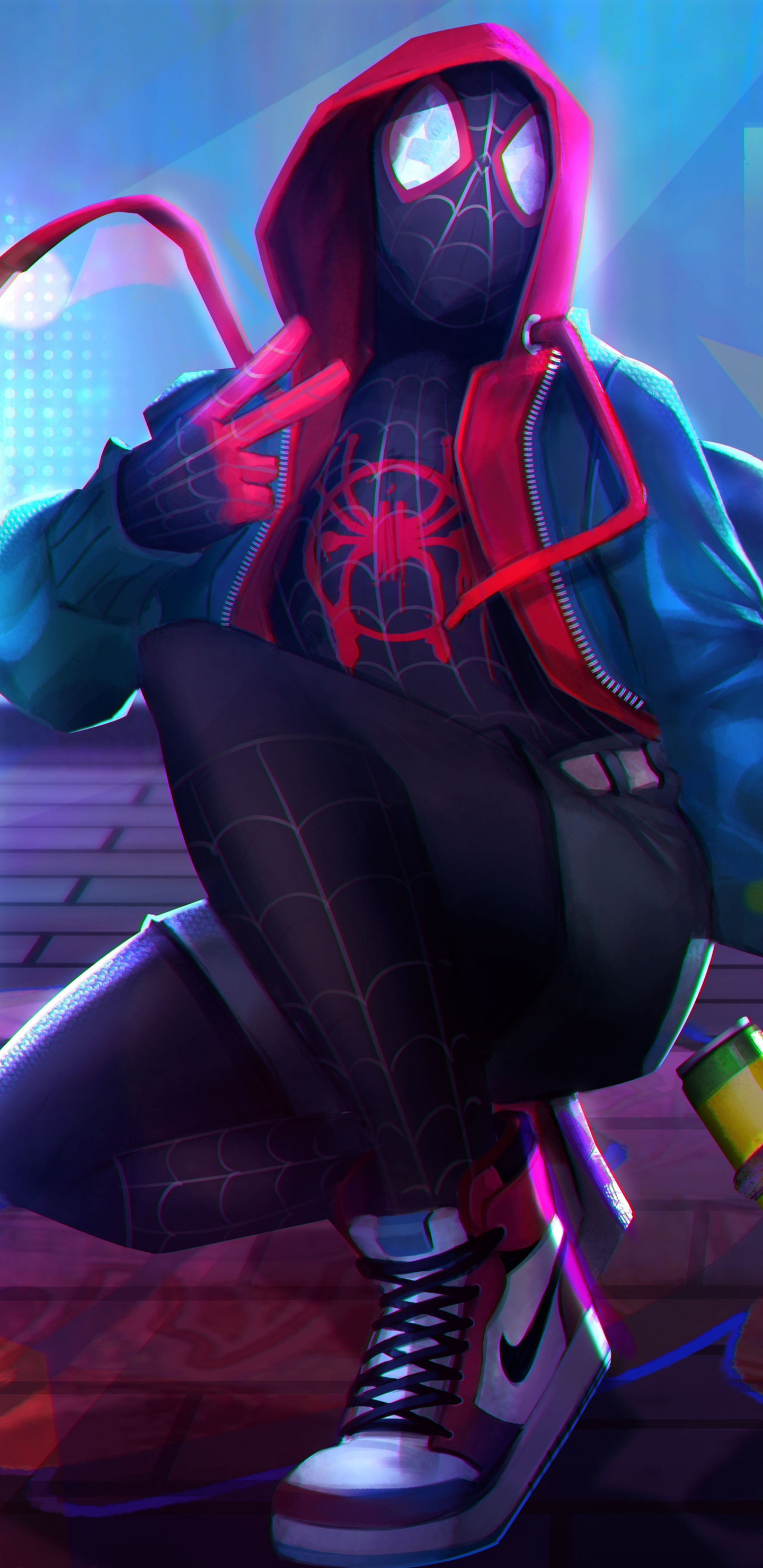 Spider Man Into The Spider Verse Graffiti Wallpapers