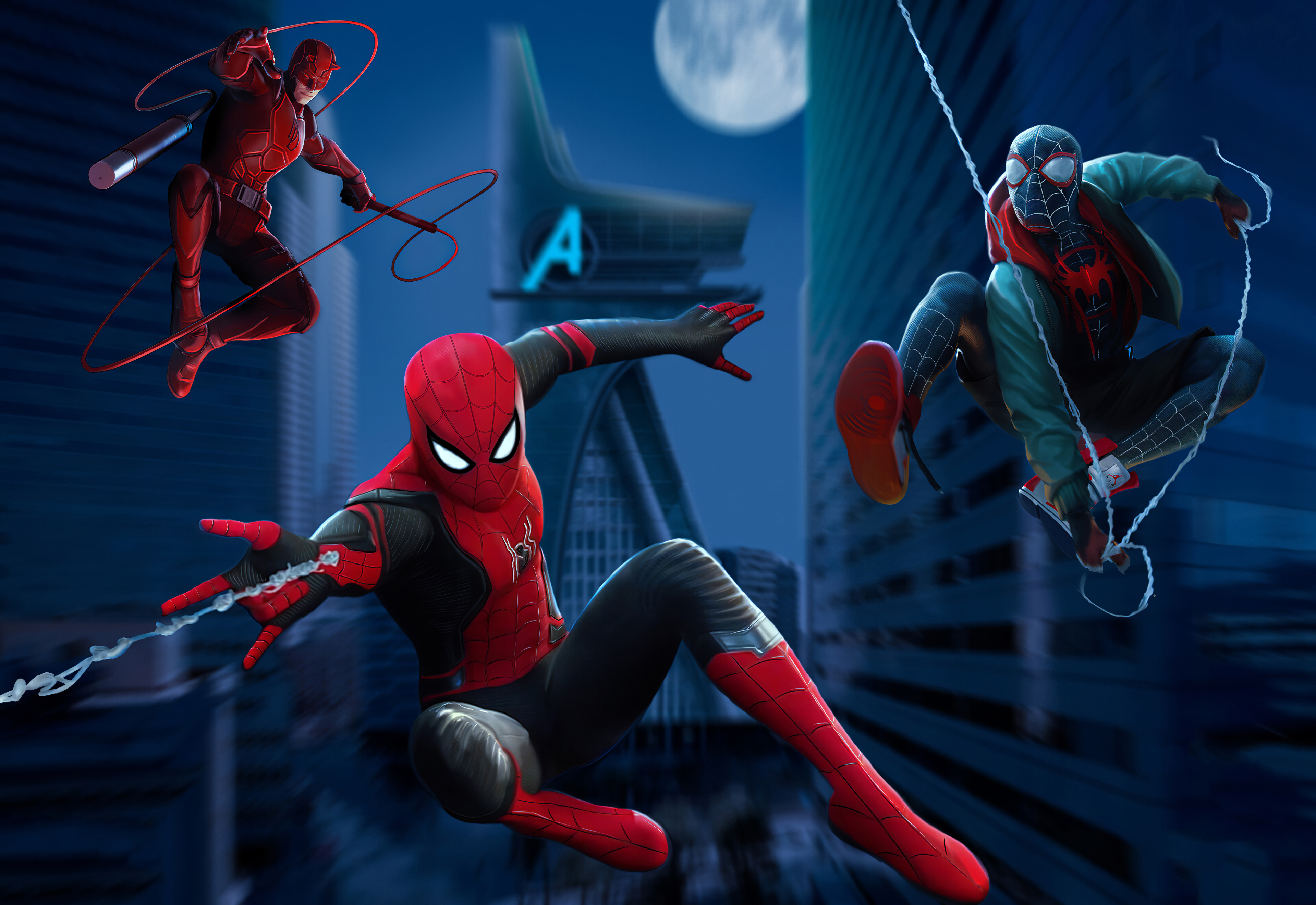 Spider-Man X Doctor Strange And Daredevil Wallpapers