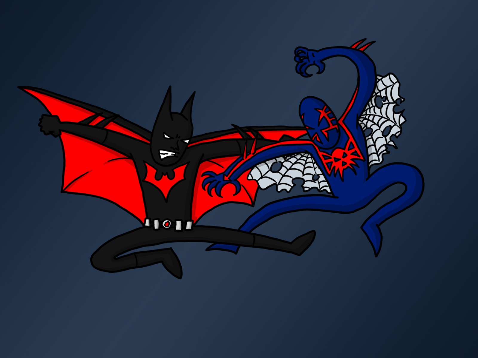 Spiderman 2099 Vs Batman Beyond Wallpapers