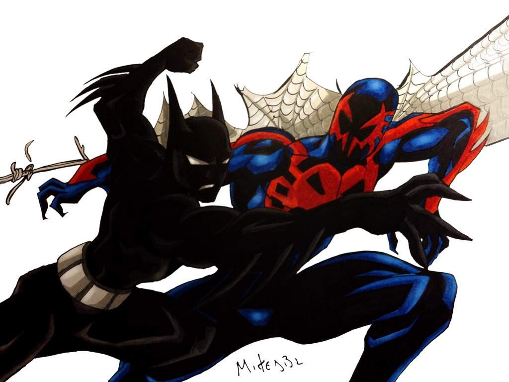 Spiderman 2099 Vs Batman Beyond Wallpapers