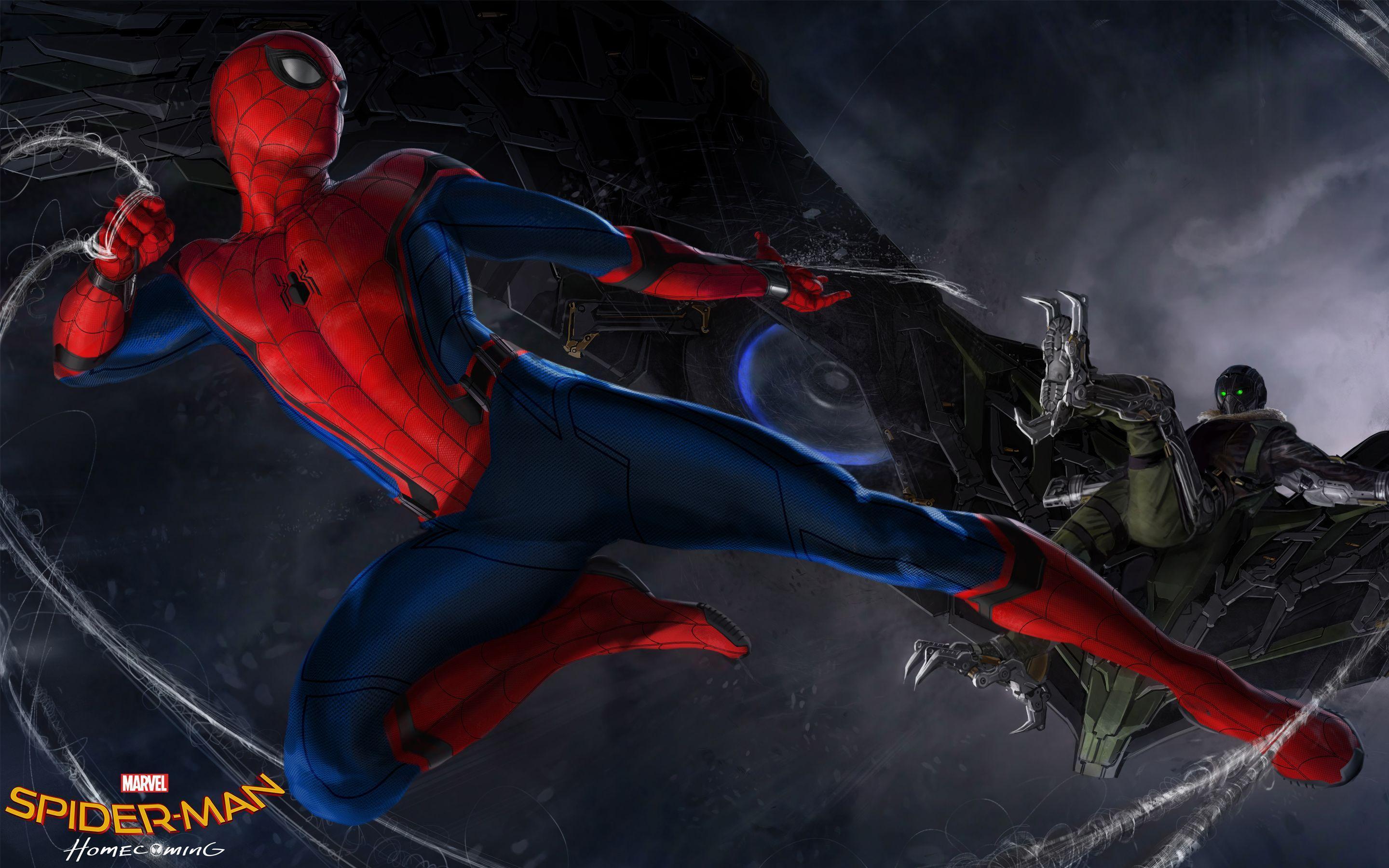 Spiderman Against Drones Wallpapers