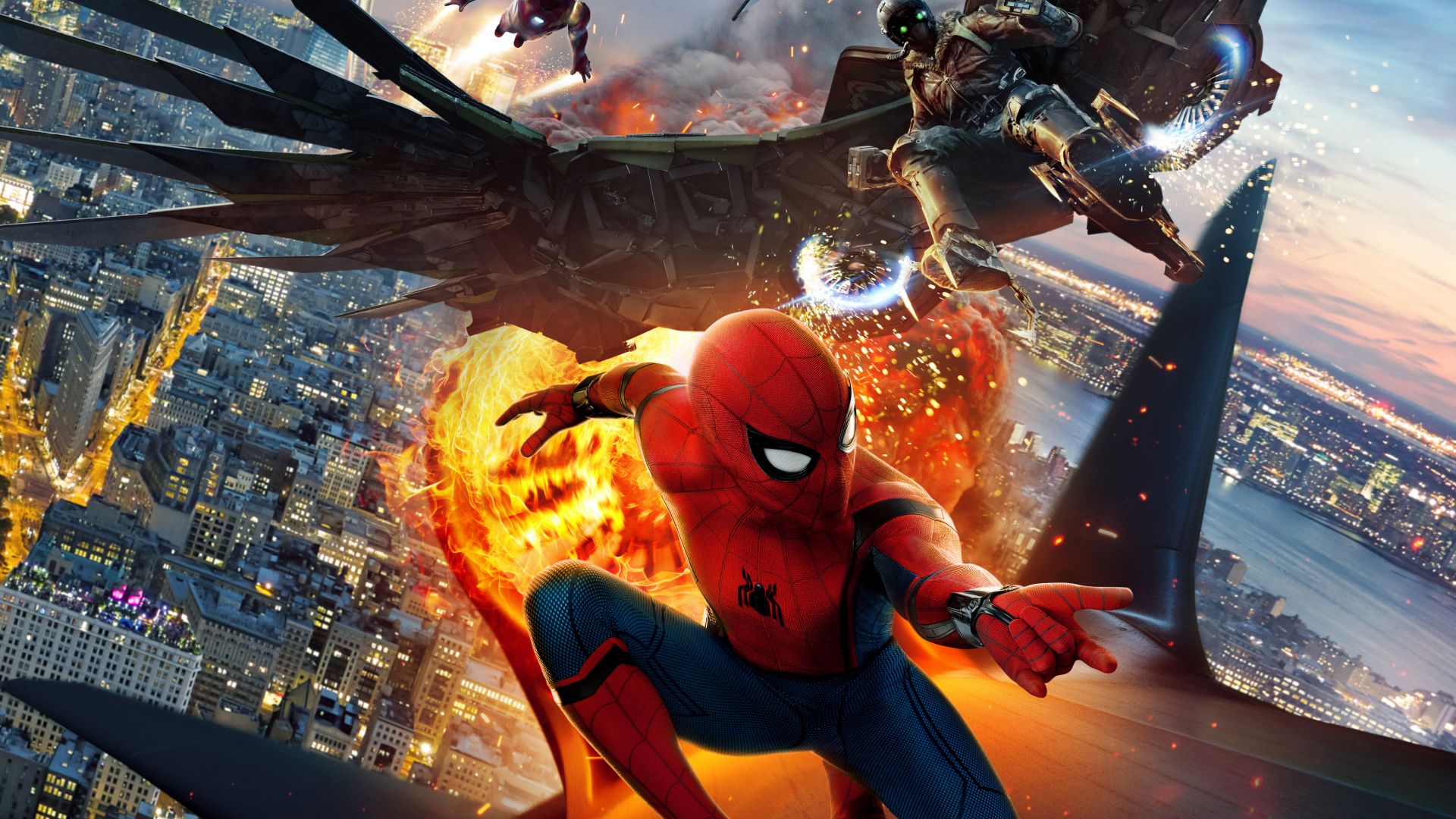 Spiderman And Iron Man Artwork Wallpapers